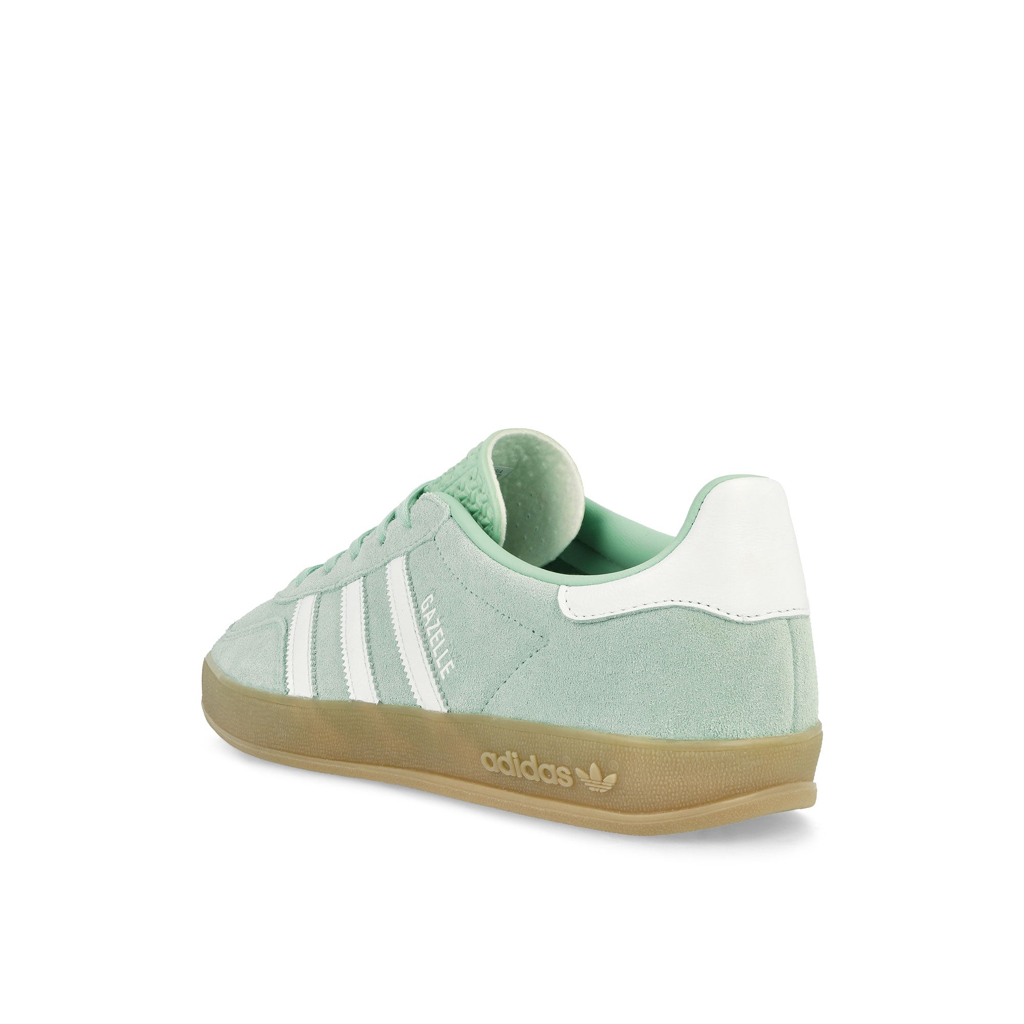 adidas Gazelle Indoor W Ash Green / Footwear White / Gum 3 Low Top Sneaker JS1396 Material | Overkill