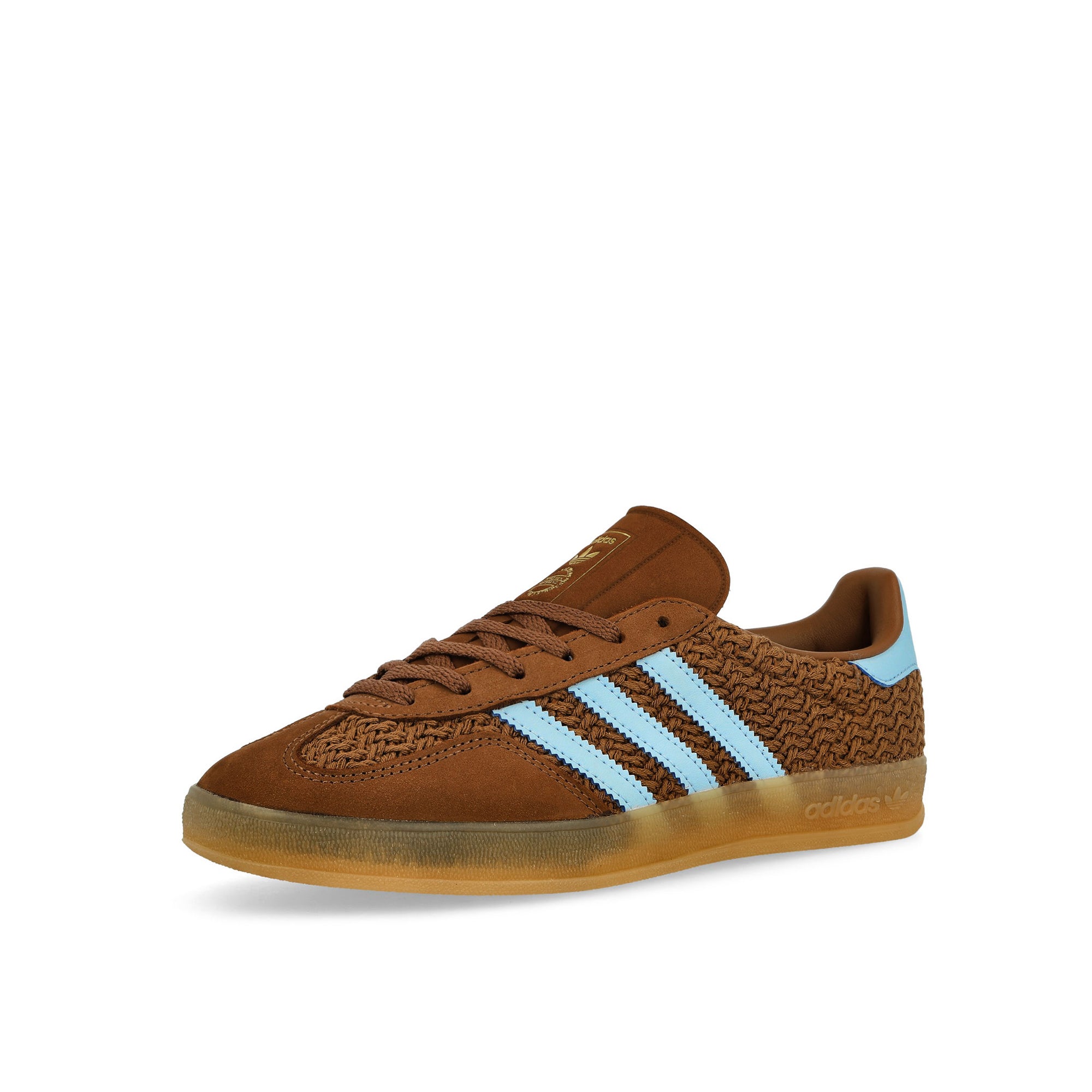 adidas Gazelle Indoor W Preloved Brown / Clear Sky / Gum 3 Low Top Sneaker JS1417 Close-up | Overkill