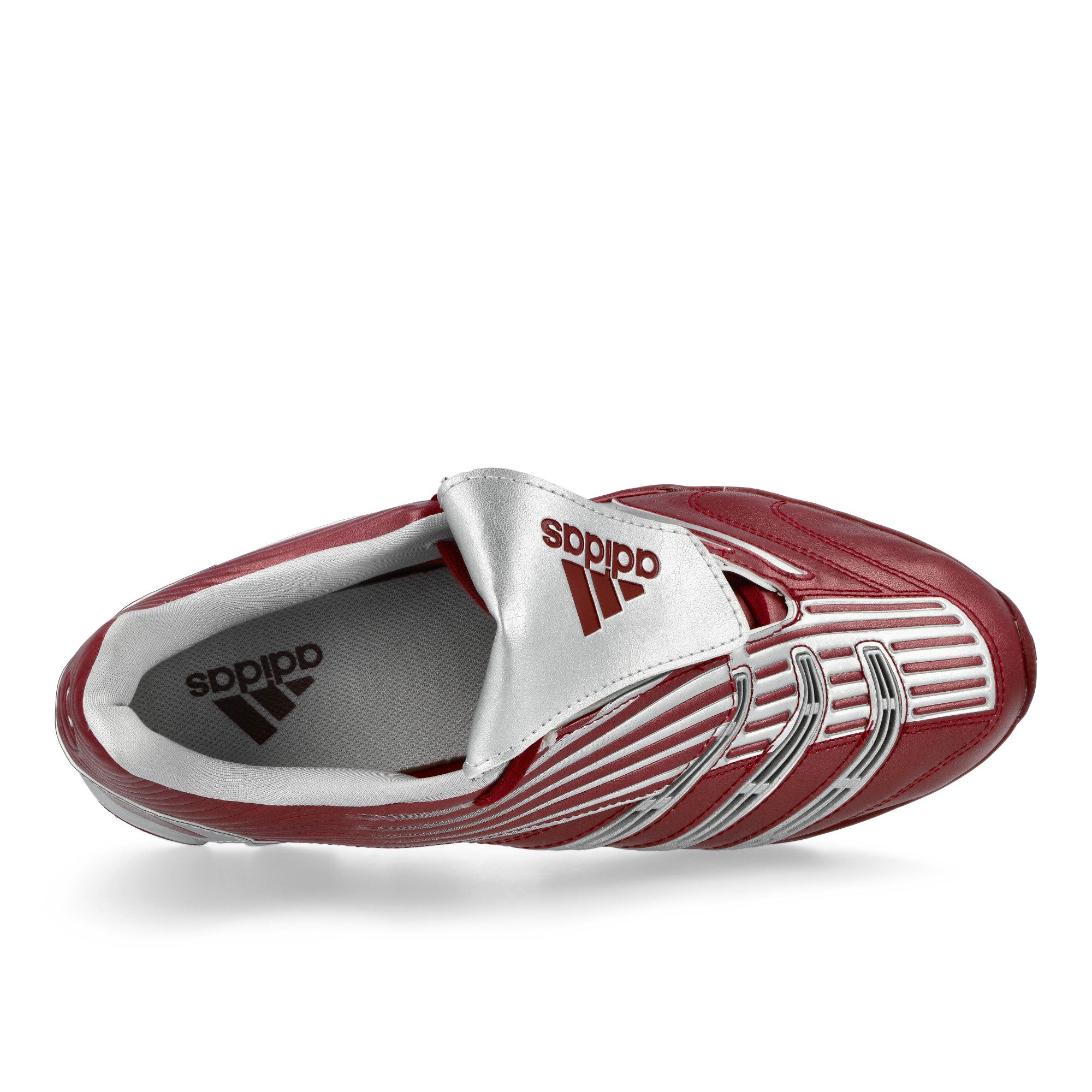 adidas Predator Megaride Collegiate Burgundy / Silver Metallic / Light Solid Grey Low Top Sneakers JS1554 Detailfoto | Overkill
