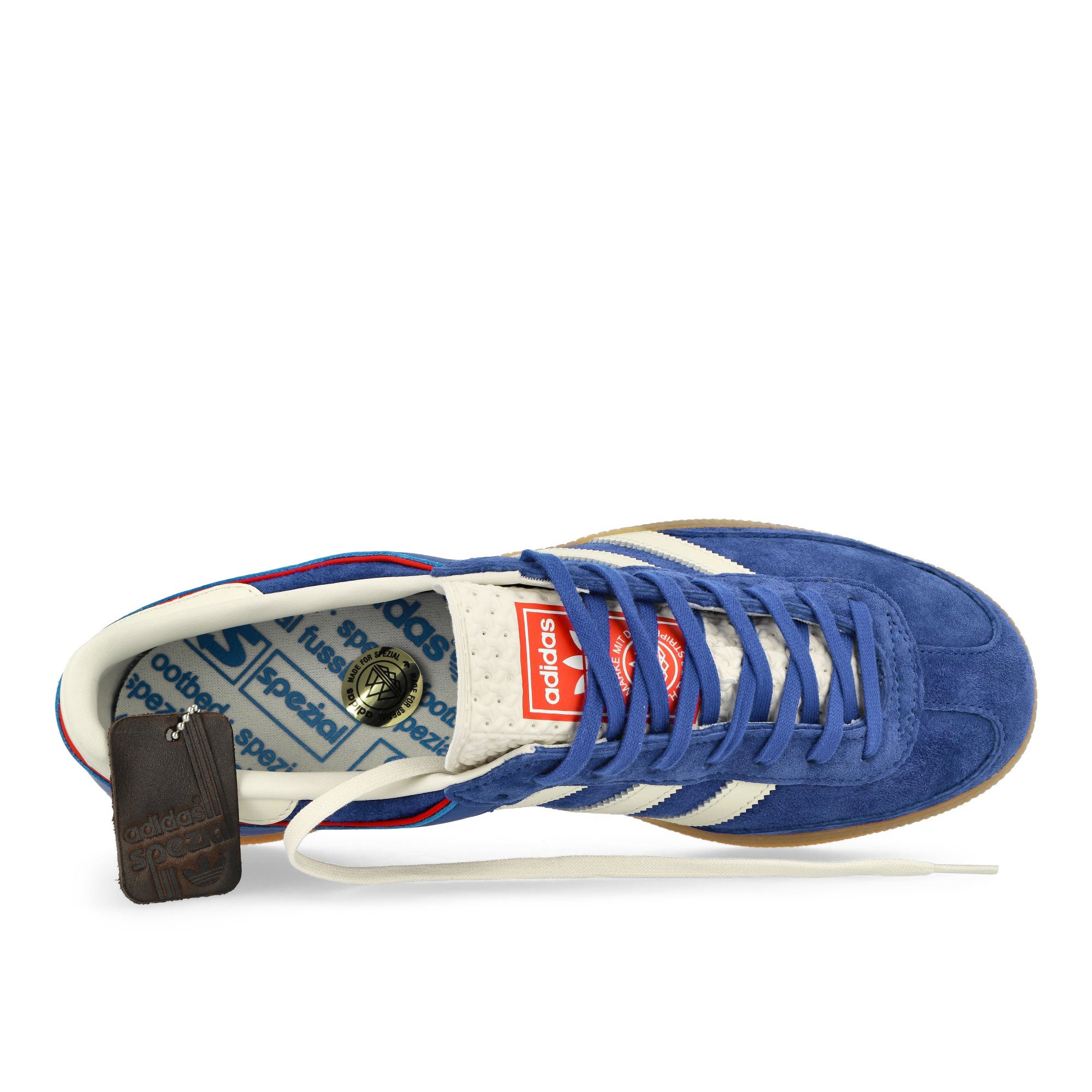 adidas Handball Cup SPZL Semi Lucid Blue / Cream White / Gum 2 Low Top Sneakers Detailfoto | Overkill