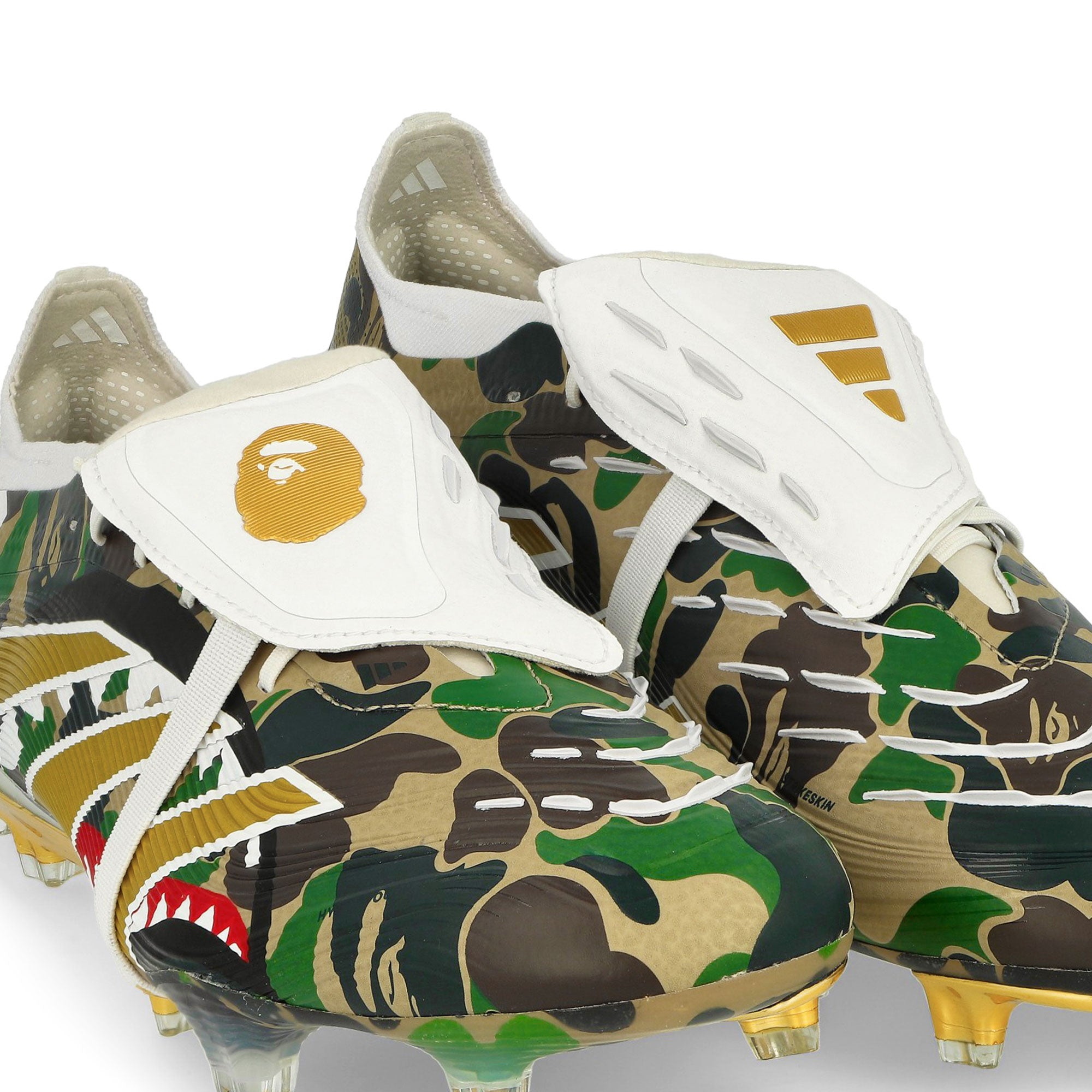 adidas Predator Elite FT FG Hemp / Gold Metallic / Footwear White Low Top Sneakers JS3104 Close-up | Overkill