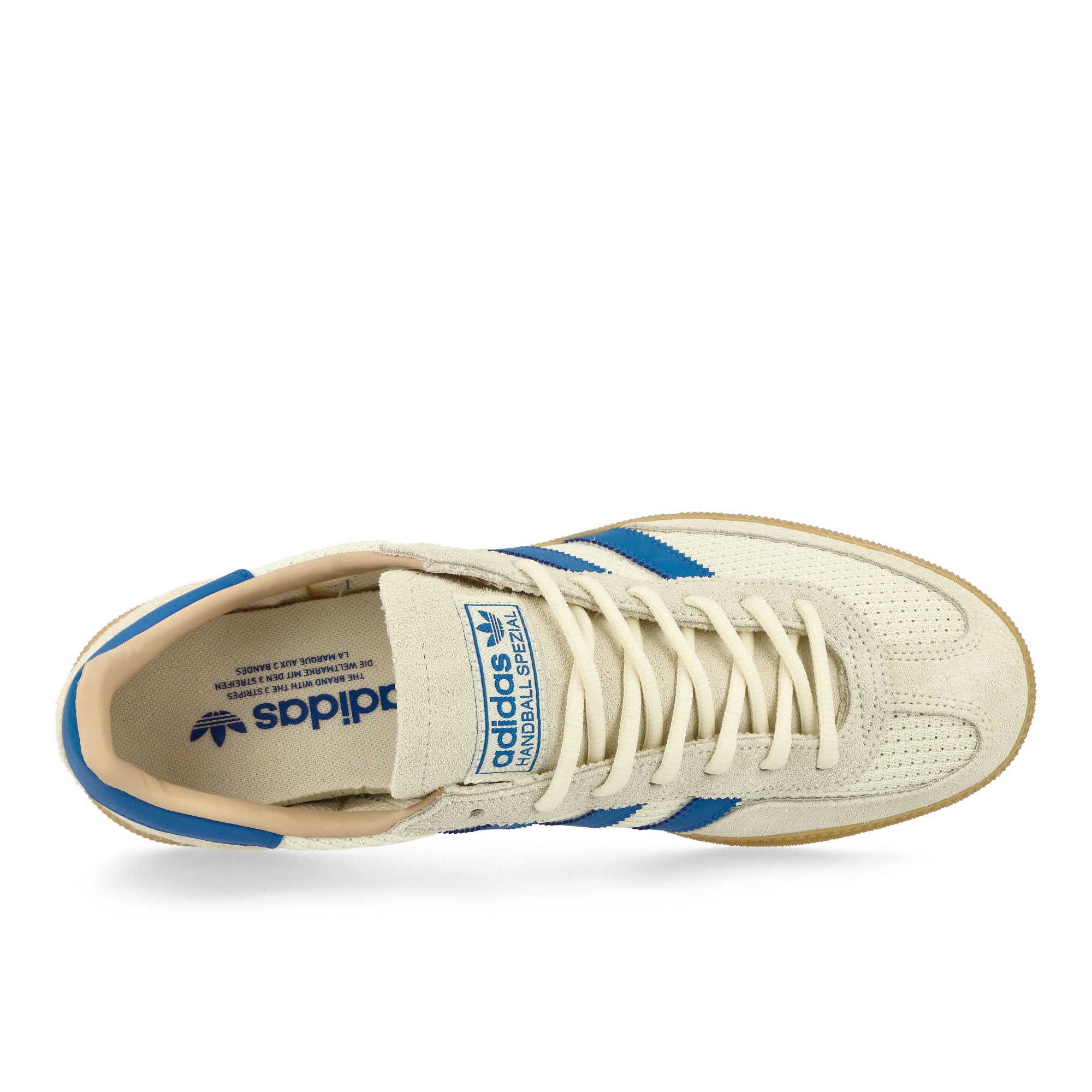 adidas Handball Spezial Cream White / Blue / Warm Sandstone Low Top Sneaker JS3865 Detailfoto | Overkill