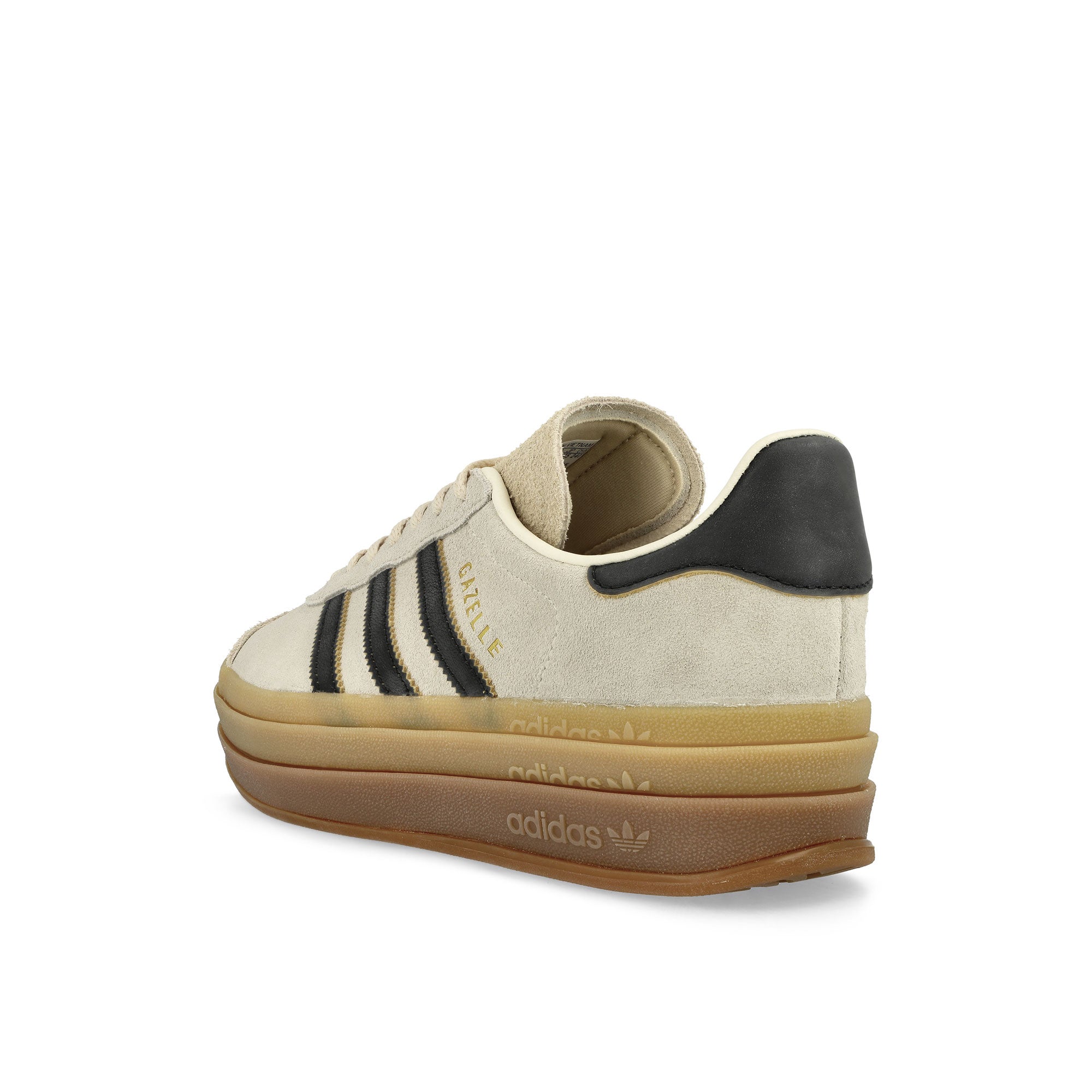 adidas Gazelle Bold W Cream White / Core Black / Sand Strata Low Top Sneakers Material | Overkill