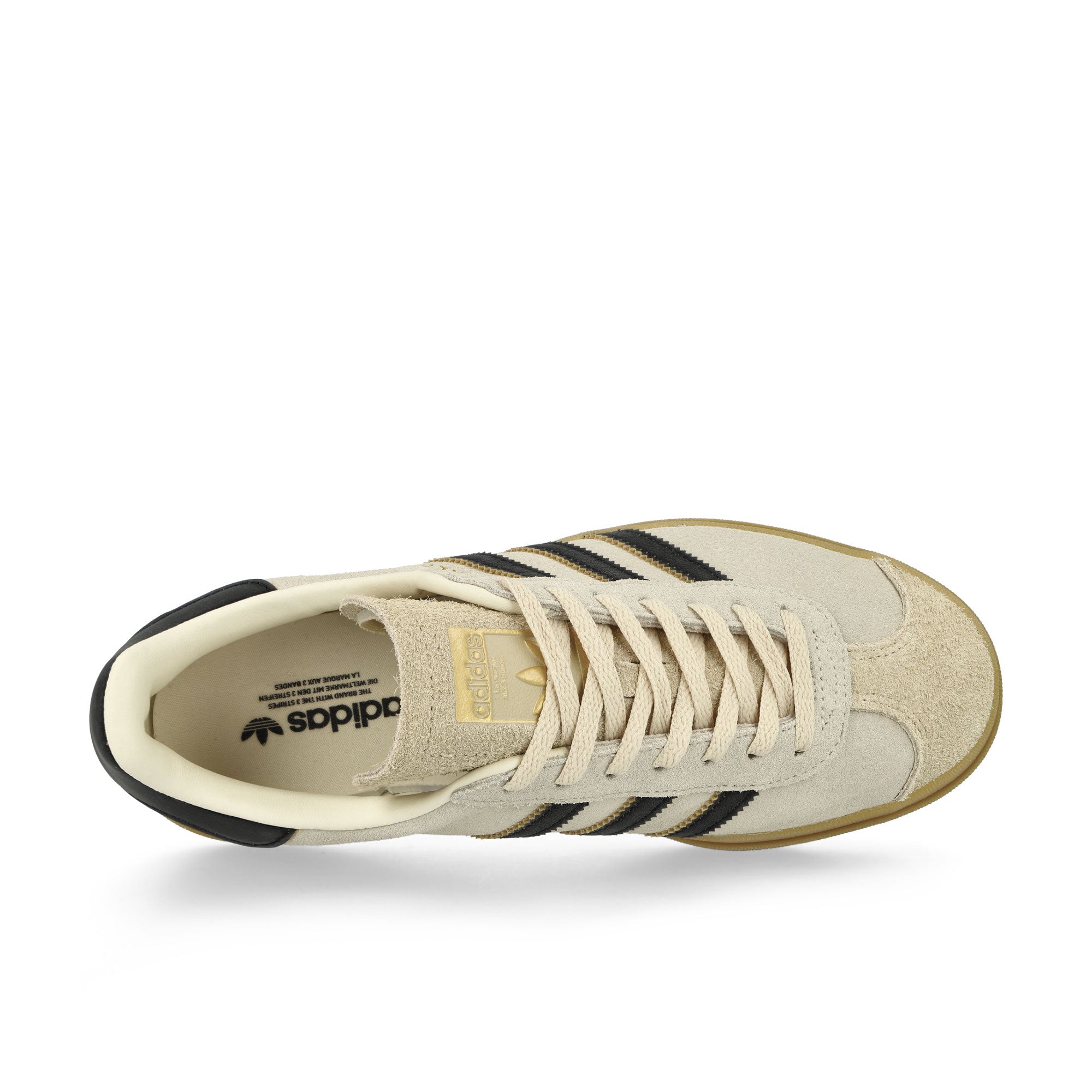 adidas Gazelle Bold W Cream White / Core Black / Sand Strata Low Top Sneakers Detailfoto | Overkill