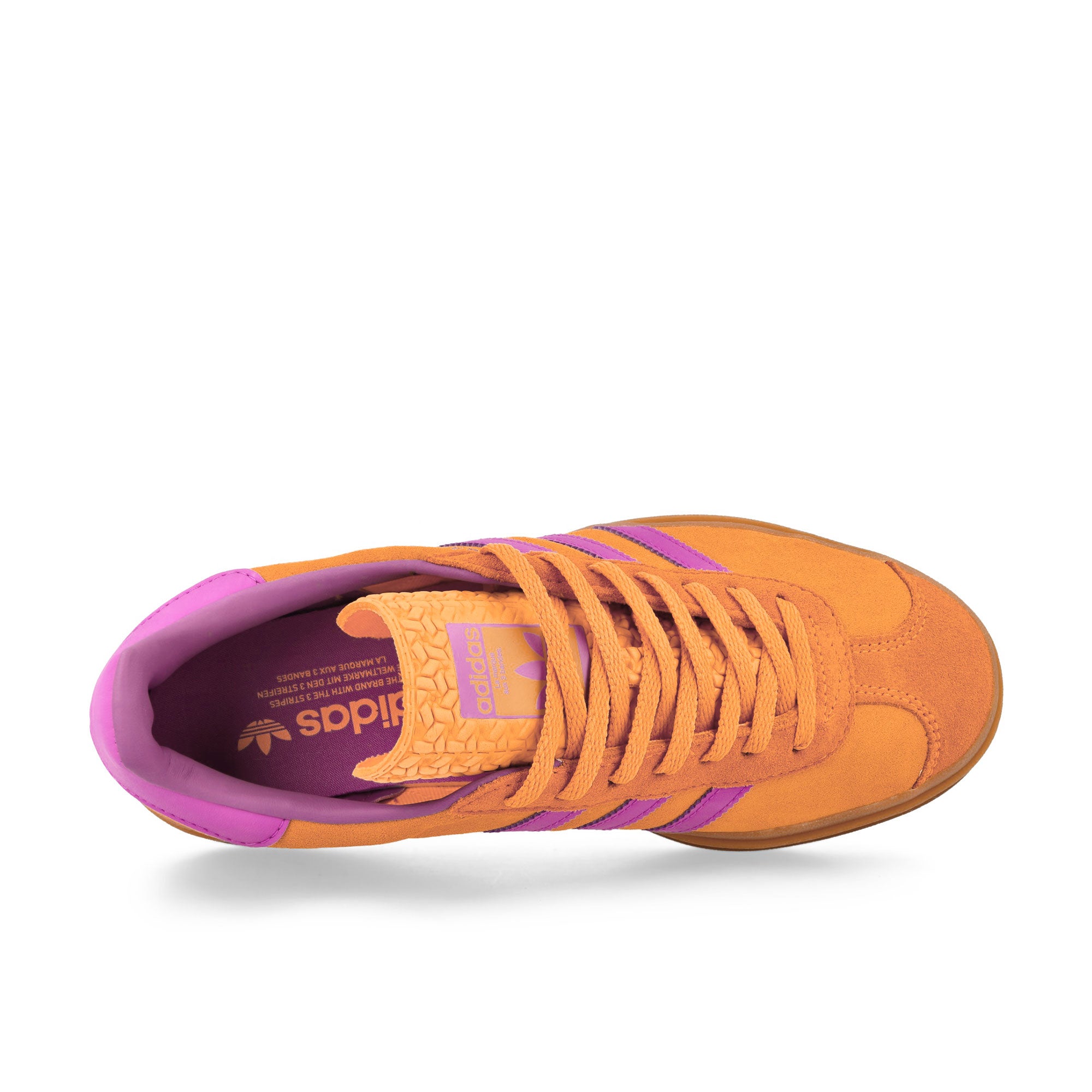 adidas Gazelle Bold W Flash Orange / Purple Burst / Crew Orange Low Top Sneakers JS3895 Detailfoto | Overkill