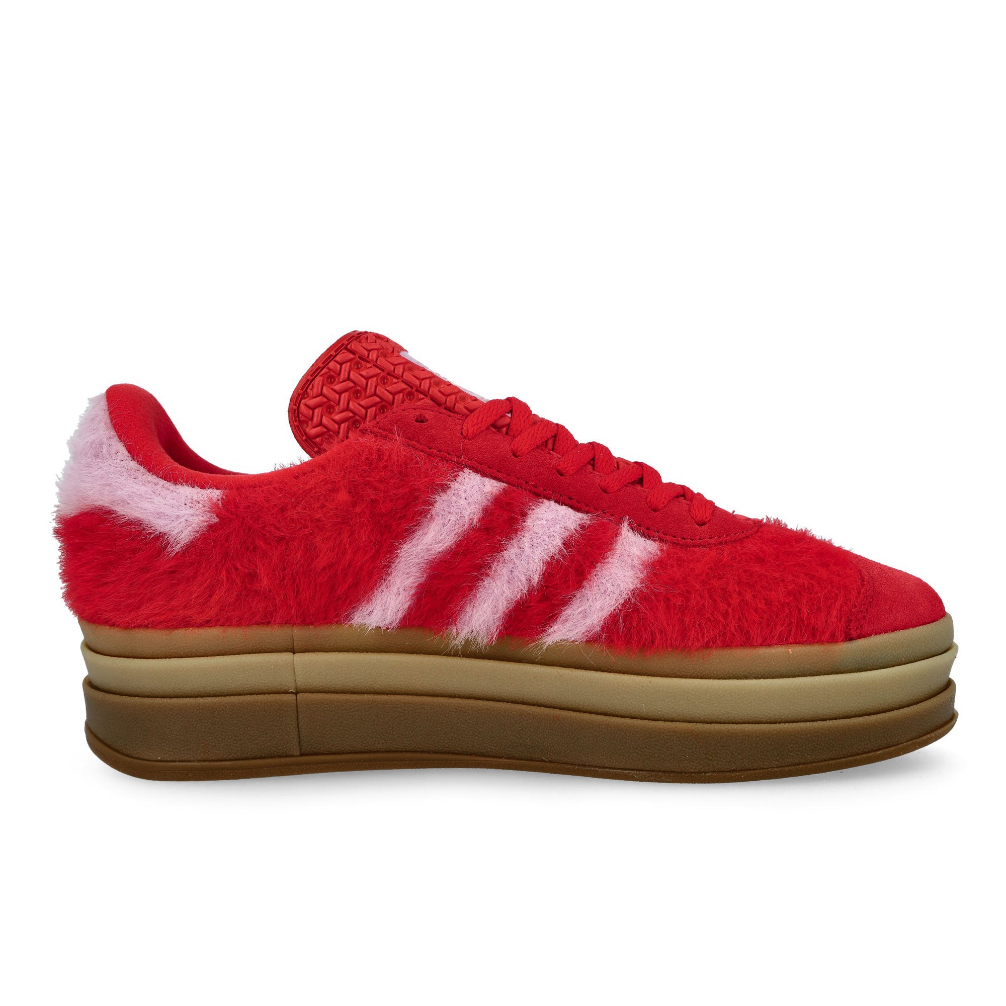 adidas Gazelle Bold W Better Scarlet / Bliss Lilac / Gold Metallic Low Top Sneakers JS3905 Silhouette | Overkill