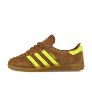 adidas München W Preloved Brown / Solar Yellow / Gum 5 Low Top Sneakers JS3996 | Overkill