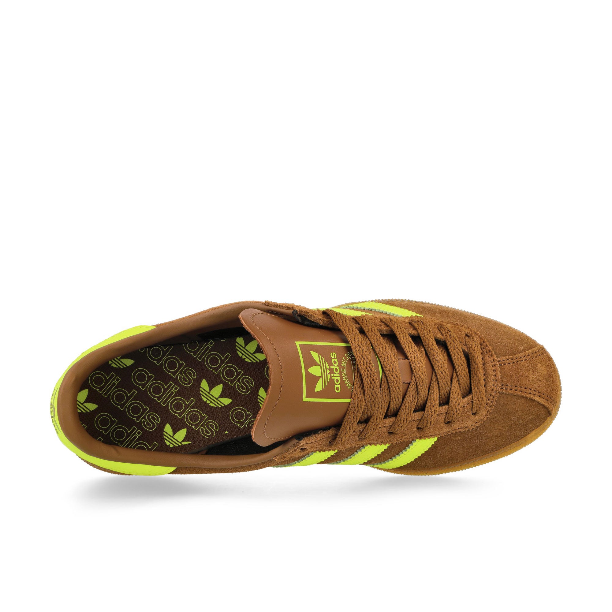 adidas München W Preloved Brown / Solar Yellow / Gum 5 Low Top Sneakers JS3996 Detailfoto | Overkill