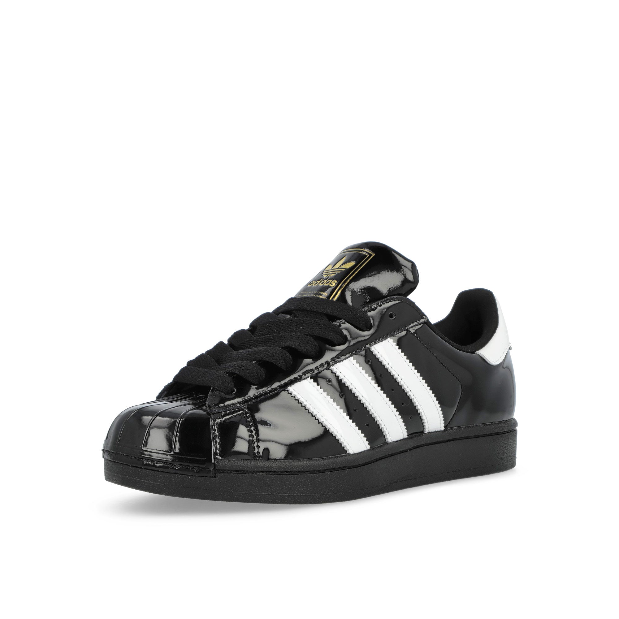 adidas Superstar ll W Core Black / Footwear White / Gold Metallic Low Top Sneakers JS4009 Close-up | Overkill