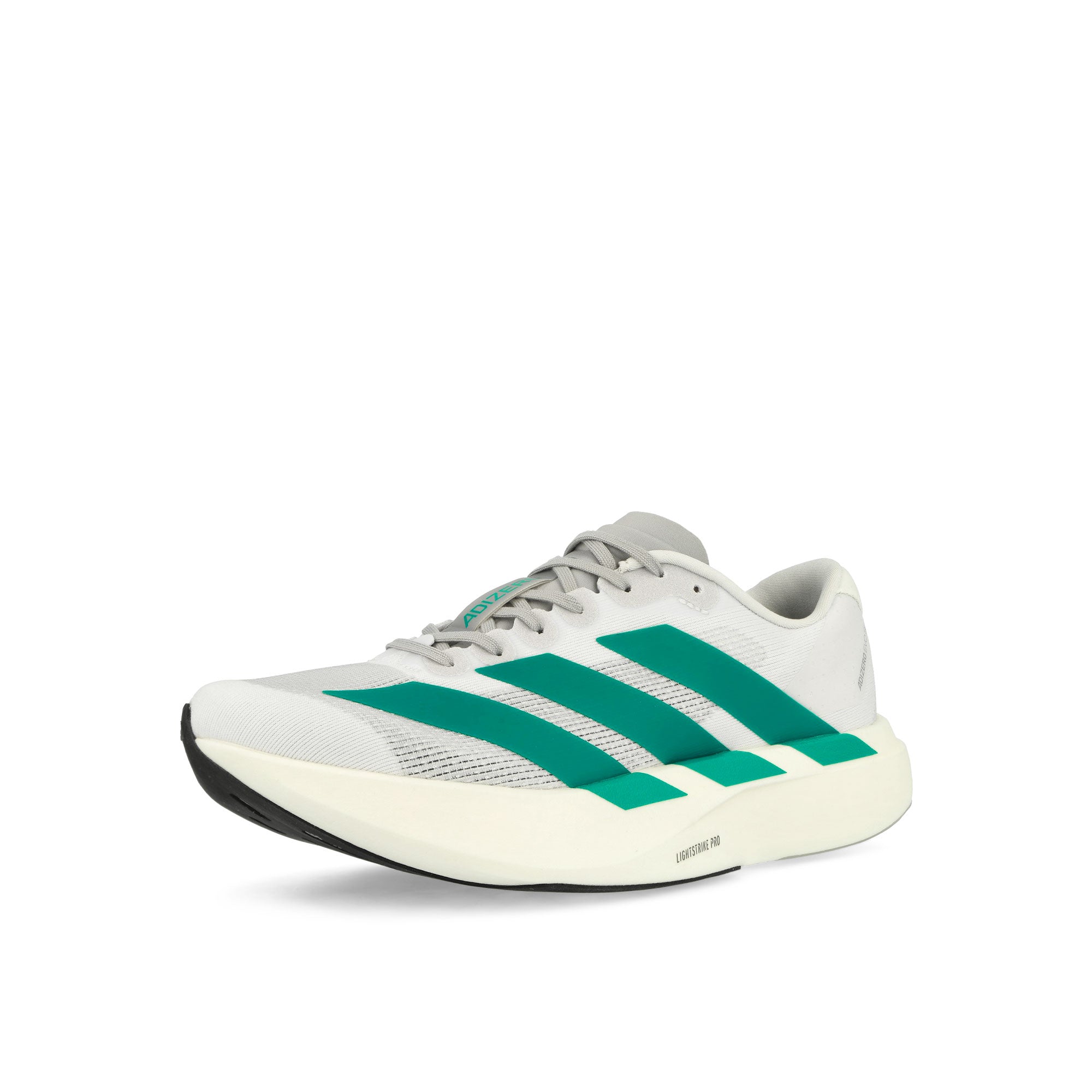 adidas adizero Evo SL W Footwear White / Pure Teal / Grey Two Low Top Sneaker JS4451 Close-up | Overkill