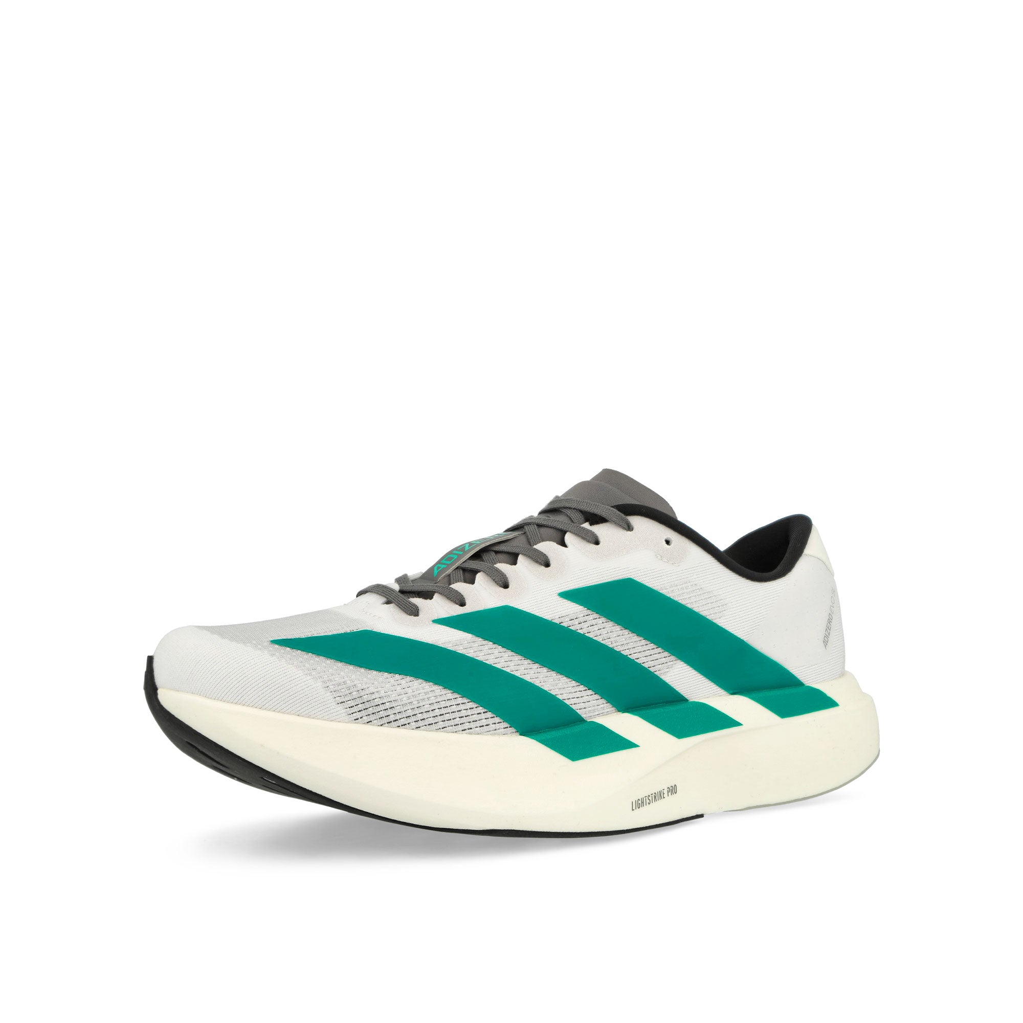adidas adizero Evo SL M Footwear White / Pure Teal / Grey Four Low Top Sneaker JS4487 Close-up | Overkill