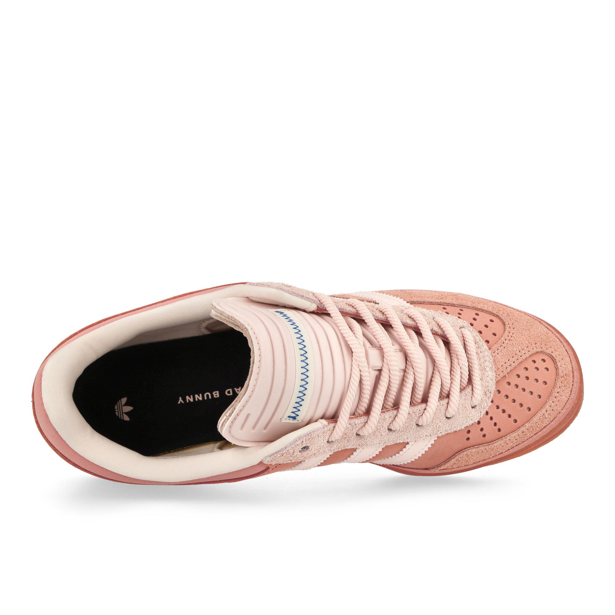 Bad Bunny x adidas Gazelle Indoor Cabo Rojo Wonder Clay / Wonder Quartz / Ash Pink Low Top Sneakers JS5052 Detail View 1 | Overkill