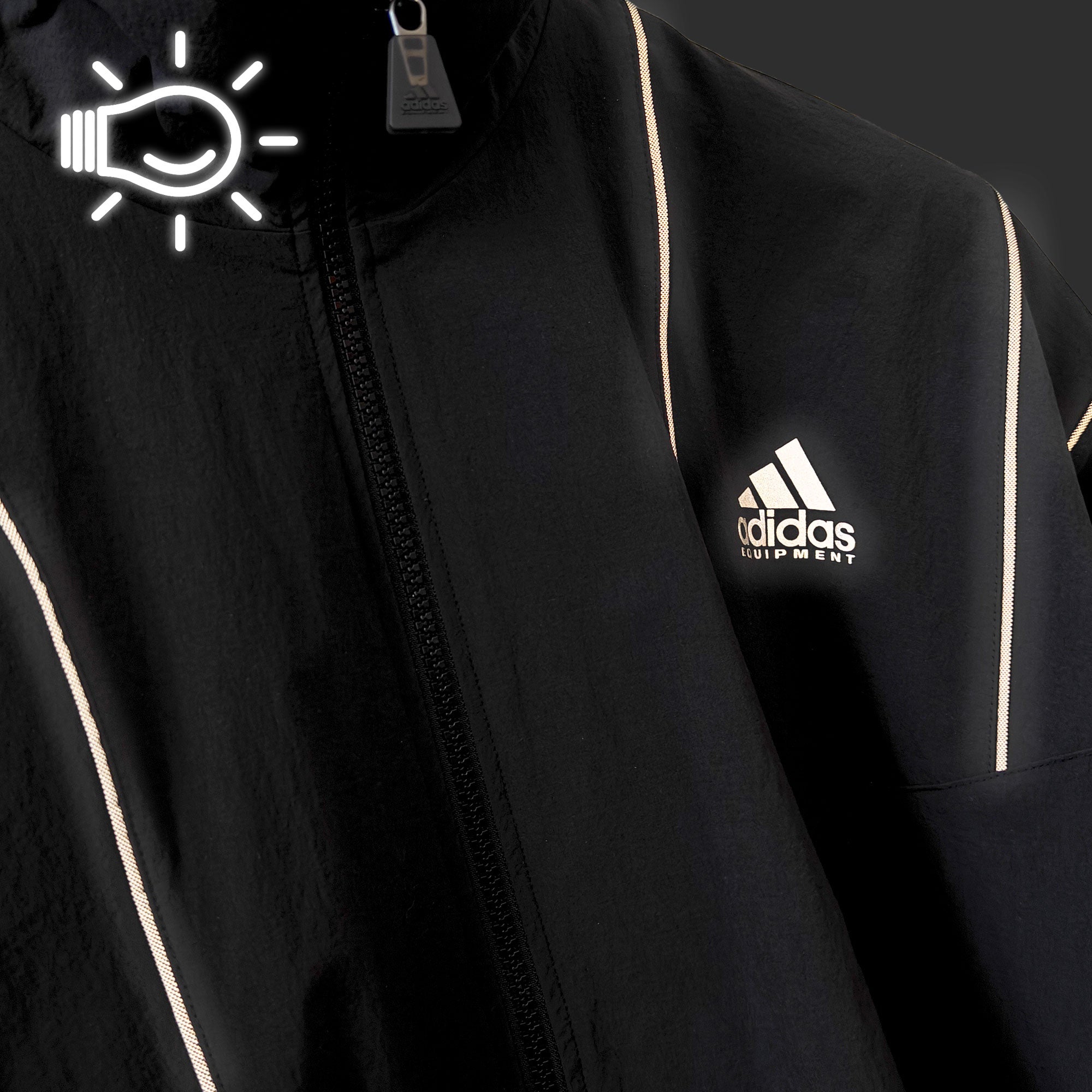 adidas Equipment Football Track Top Black Track Jackets Close-up | Overkill