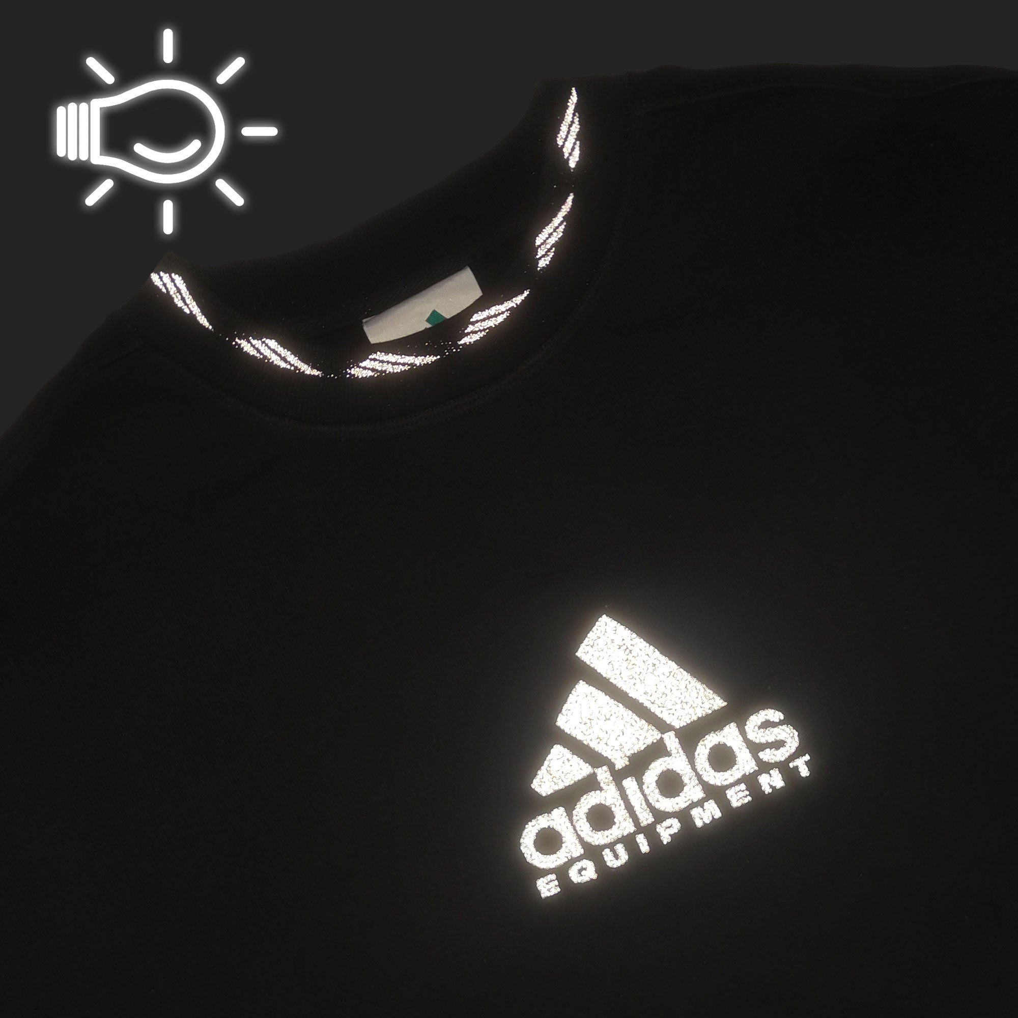 adidas Equipment Sweatshirt Black Sweatshirt JV7646 Detail View 2 | Overkill