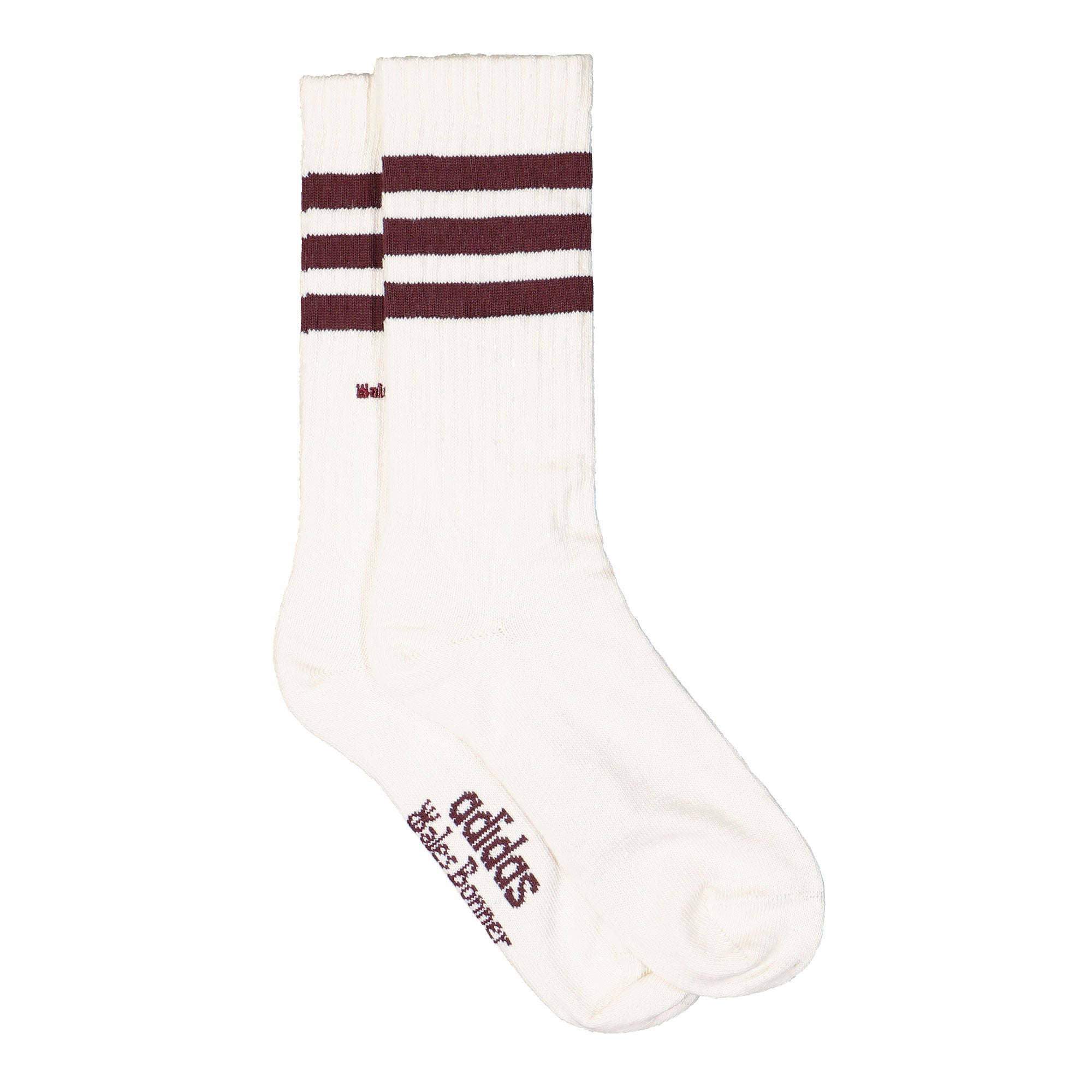 adidas 3S 2 Pack Socks Chalk White / Chalk White Socks Material | Overkill