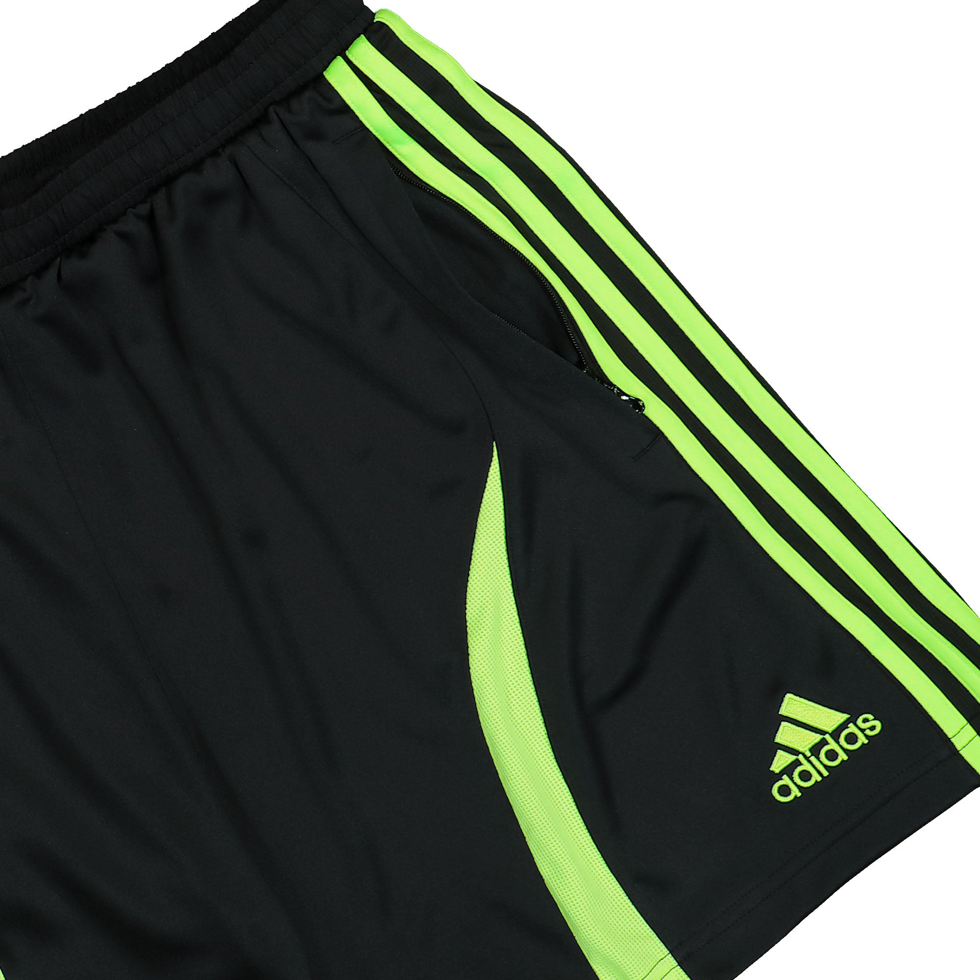 adidas Teamgeist Shorts Black / Signal Green Shorts Detailfoto | Overkill