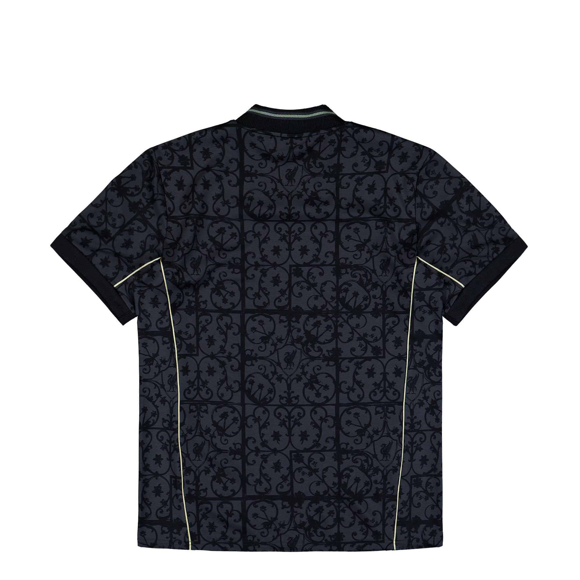 adidas Liverpool FC LF Jersey Carbon / Halo Gold T-Shirt JW5462 Close-up | Overkill