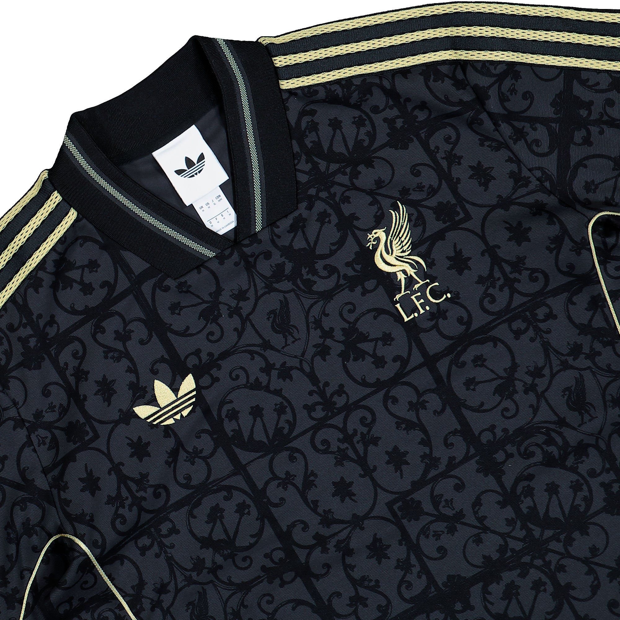 adidas Liverpool FC LF Jersey Carbon / Halo Gold T-Shirt JW5462 Detailfoto | Overkill