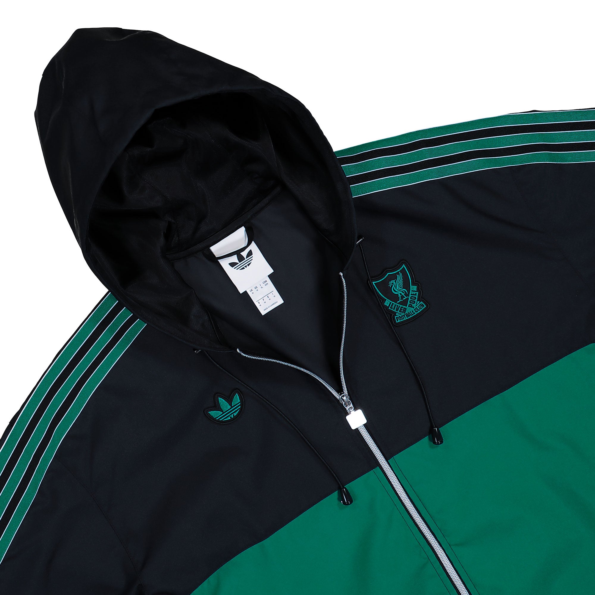 adidas Liverpool FC Icon Parka Black / Sea Green Jackets JW5469 Detailfoto | Overkill
