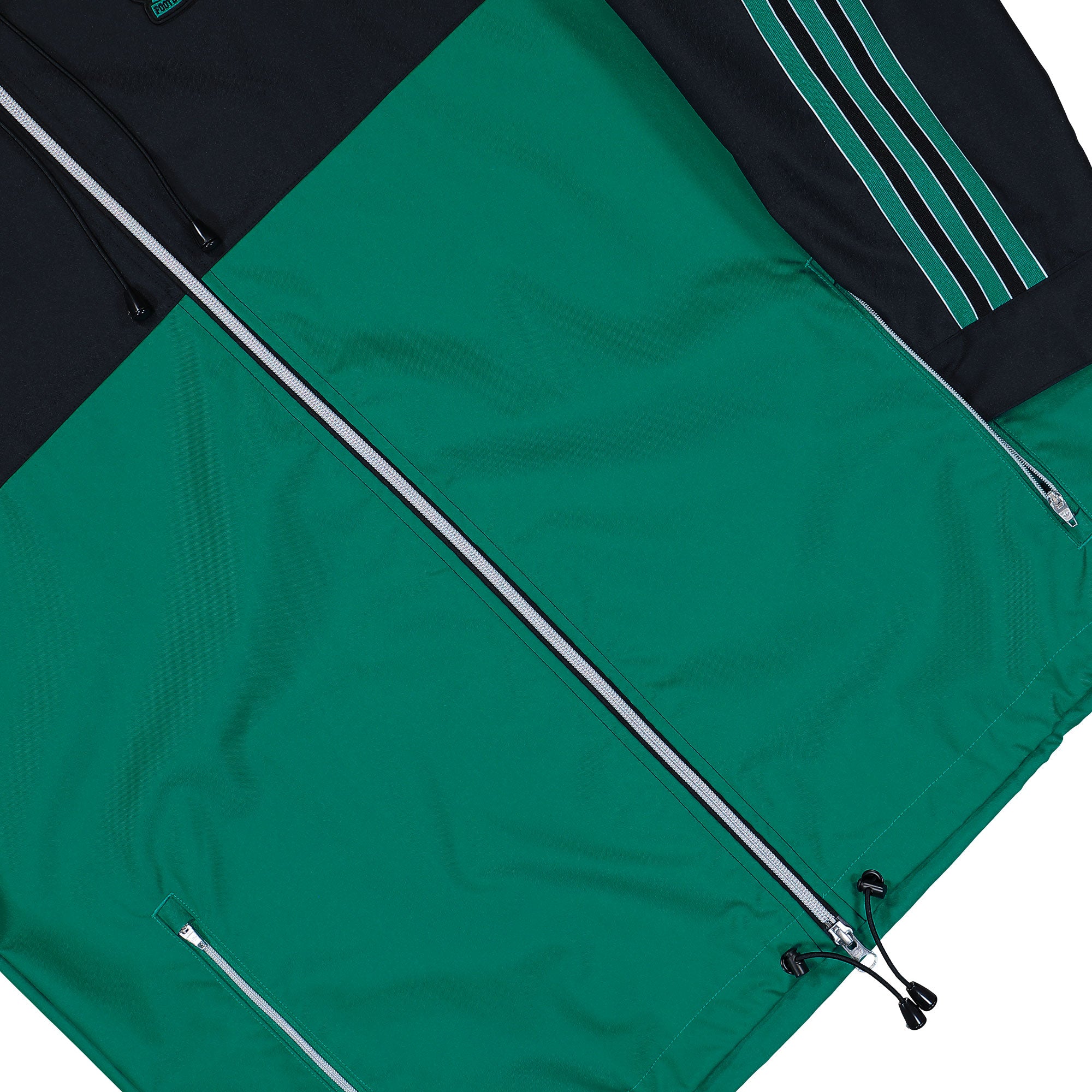 adidas Liverpool FC Icon Parka Black / Sea Green Jackets JW5469 Detail View 1 | Overkill