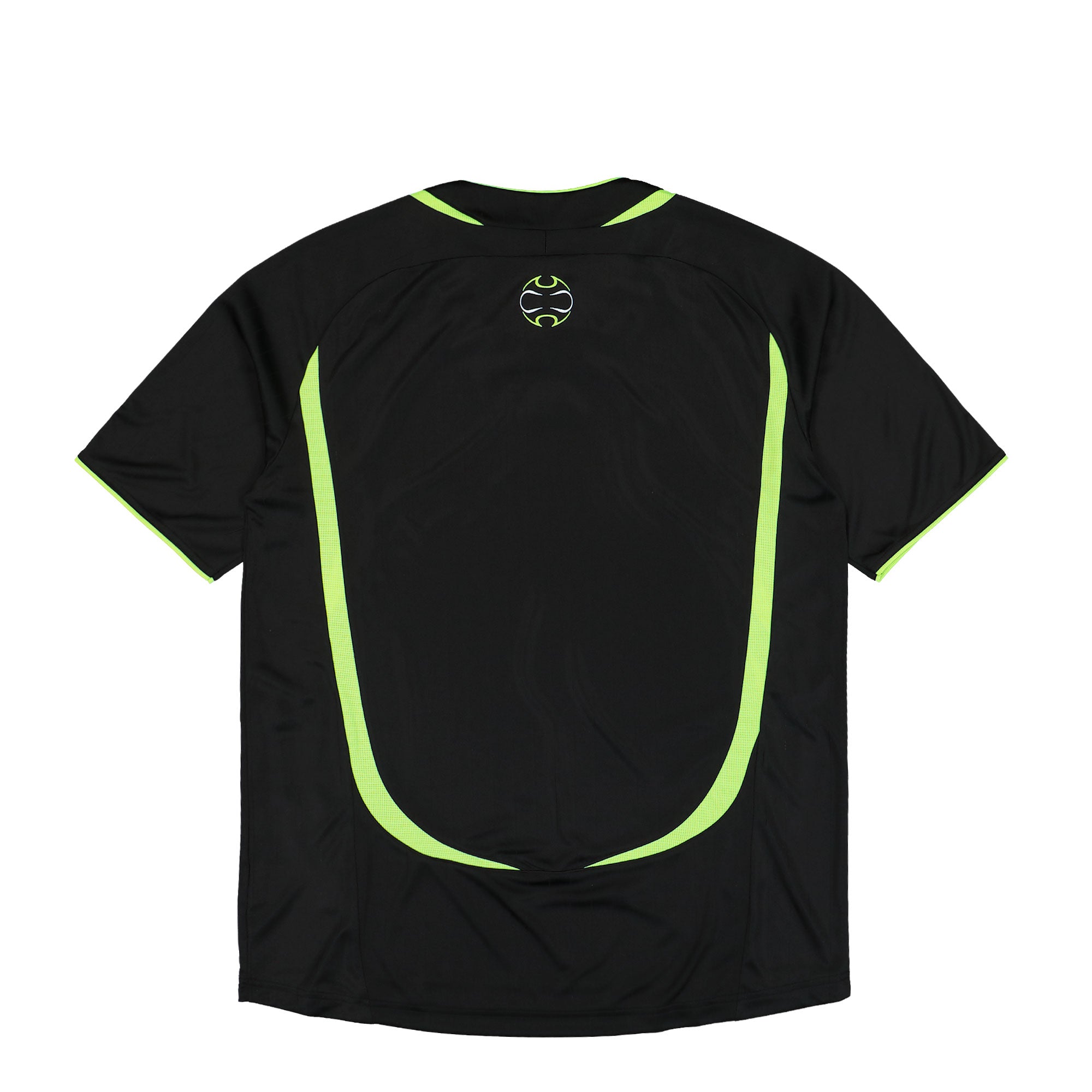 adidas Teamgeist Tee Black / Signal Green T-Shirts Material | Overkill