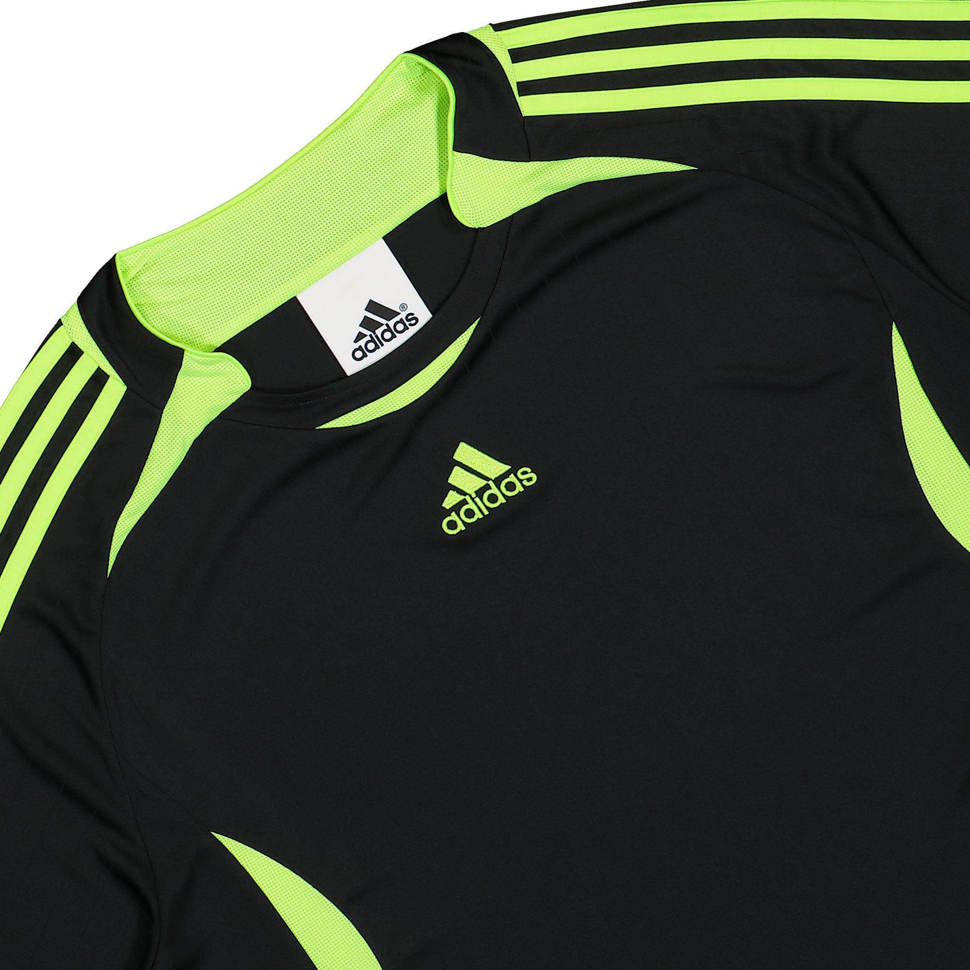 adidas Teamgeist Longsleeve Black / Signal Green Longsleeves Close-up | Overkill