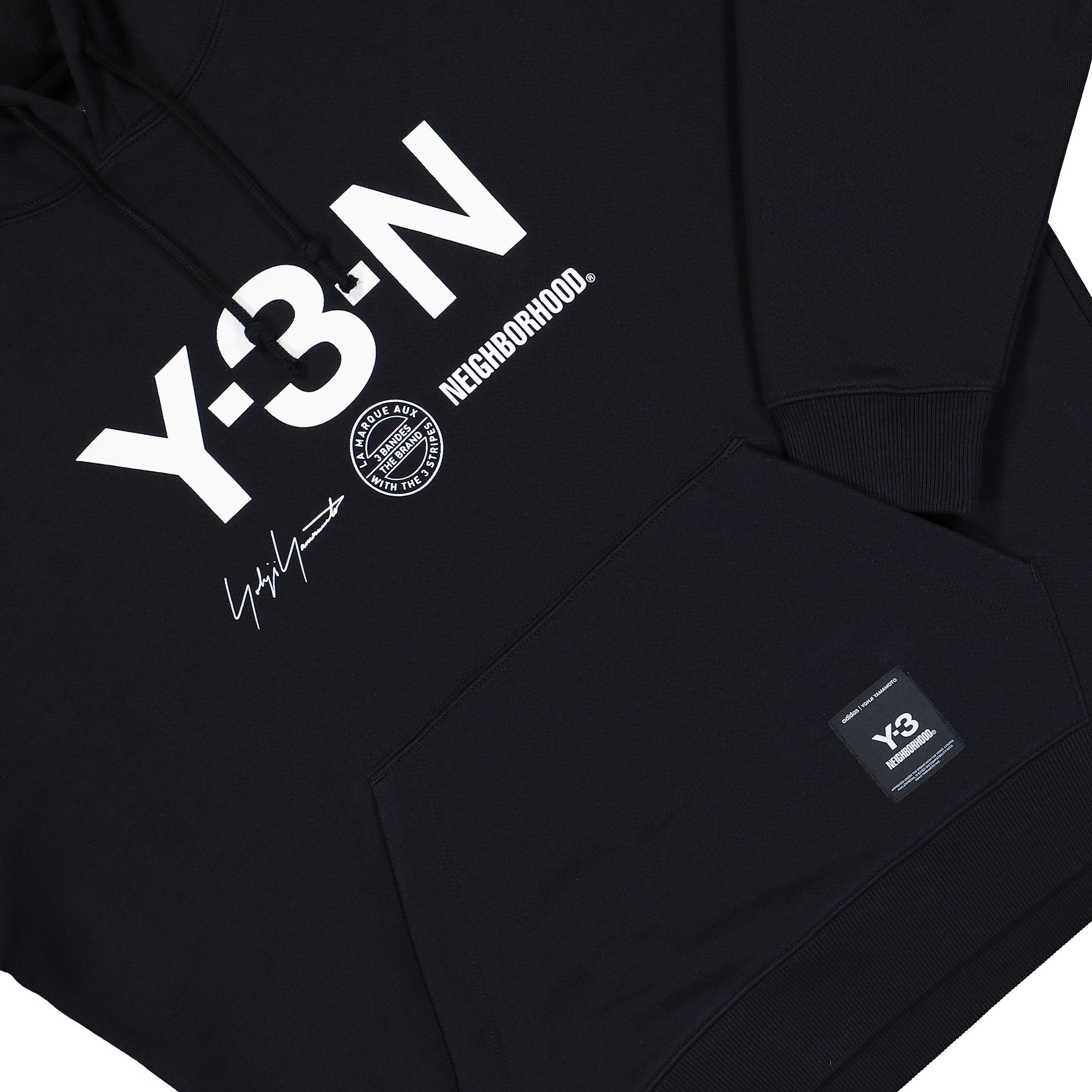 Neighborhood x Y-3 GFX Hoodie Black Hoodies JW7004 Detail View 1 | Overkill