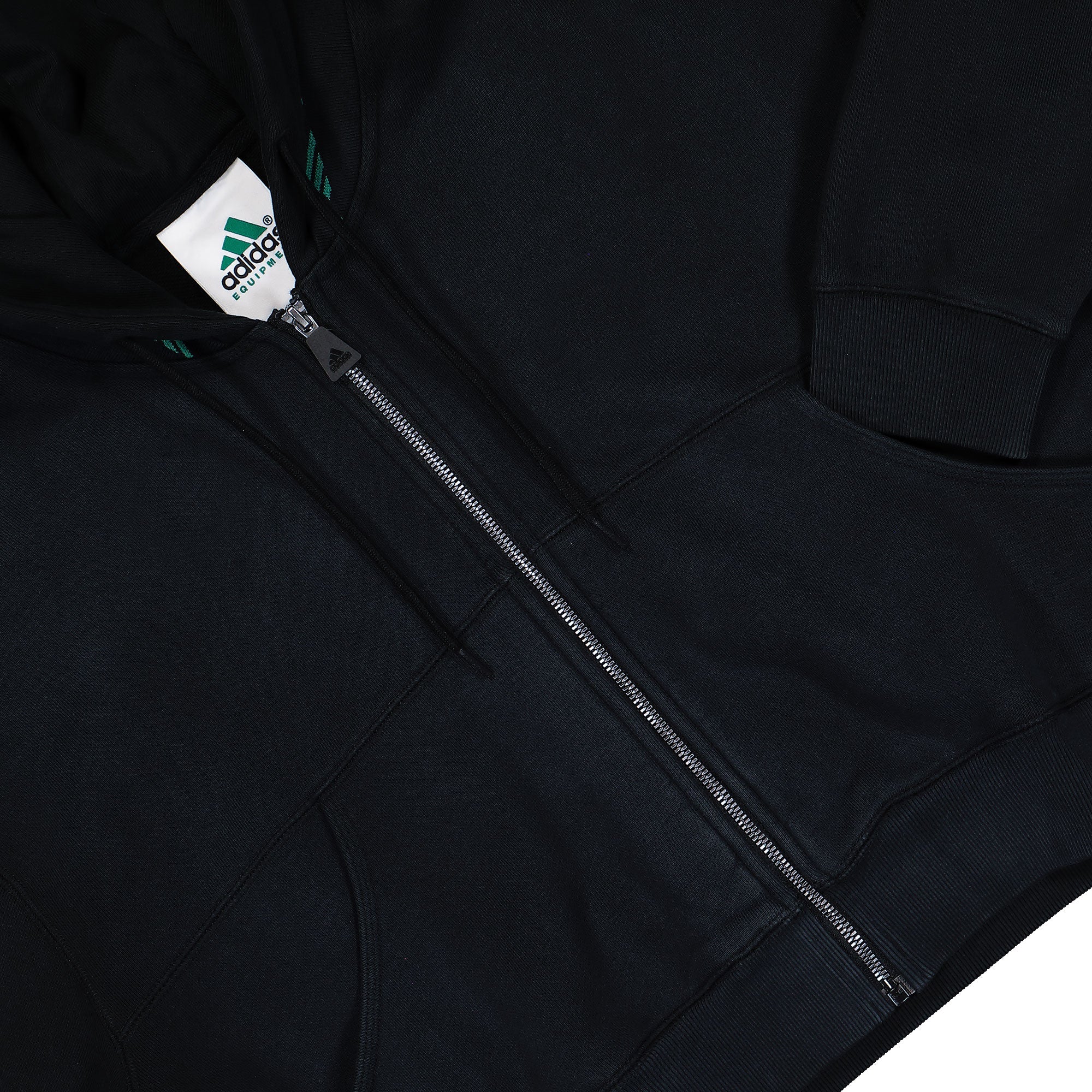 adidas Equipment Cropped Hoodie Black Hoodie JW7348 Detail View 1 | Overkill