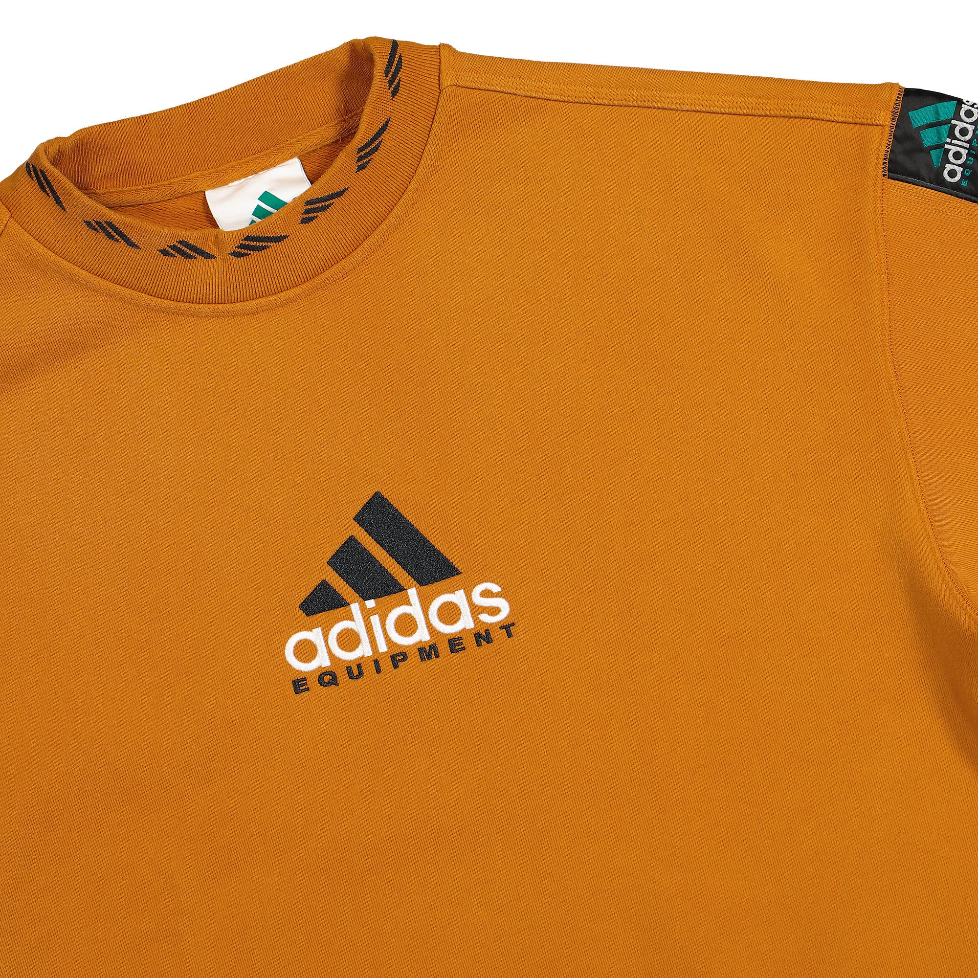 adidas Equipment Washed Crew Craft Ochre Sweatshirts Close-up | Overkill