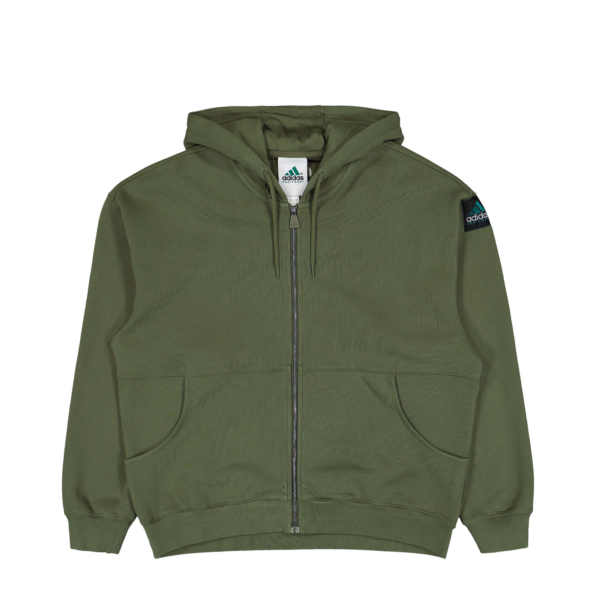 adidas Equipment Hoodie Focus Olive Full-Zip Hoodie JX1572 | Overkill