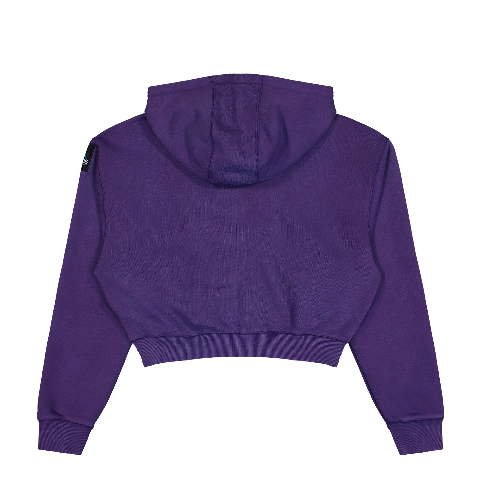 adidas Equipment Cropped Hoodie Violet Hoodies JX1598 Close-up | Overkill