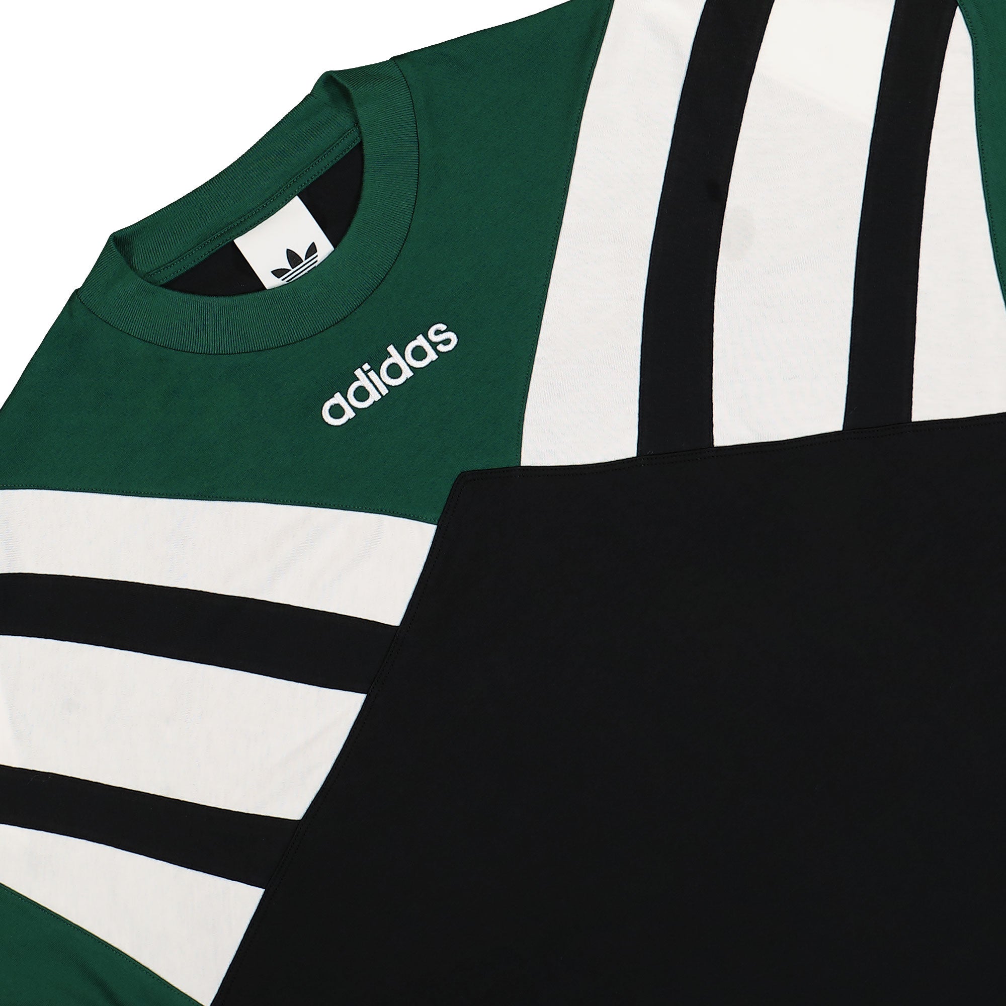 adidas Cutline Tee Black / Collegiate Green T-Shirts Close-up | Overkill