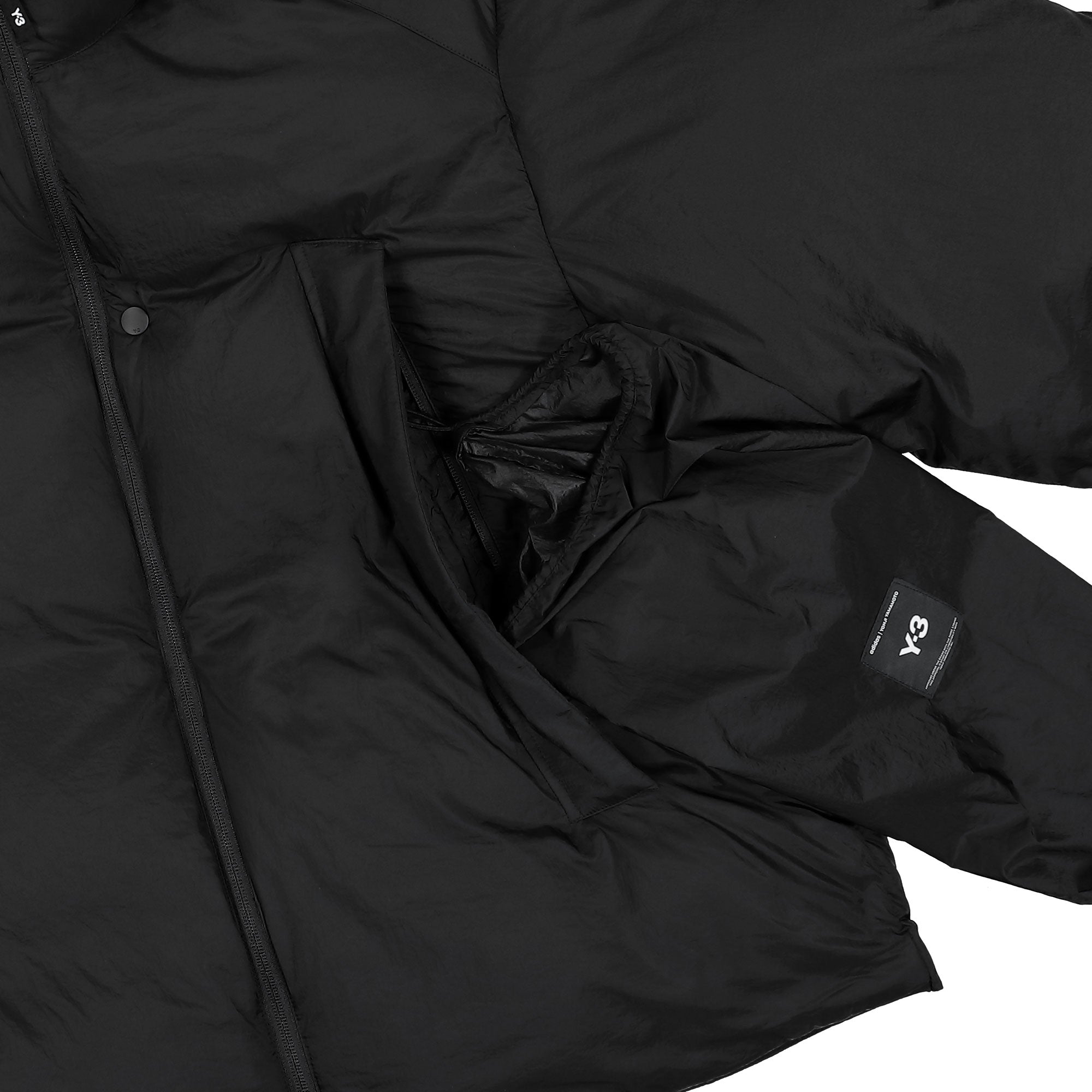 Y-3 M Puffer Jacket Black Puffer Jacket JX7282 Detail View 2 | Overkill
