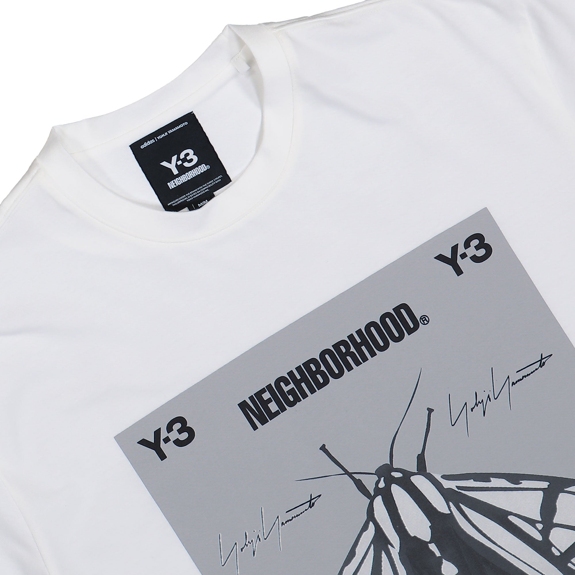 Neighborhood x Y-3 GFX Tee Core White T-Shirts JX7437 Detailfoto | Overkill