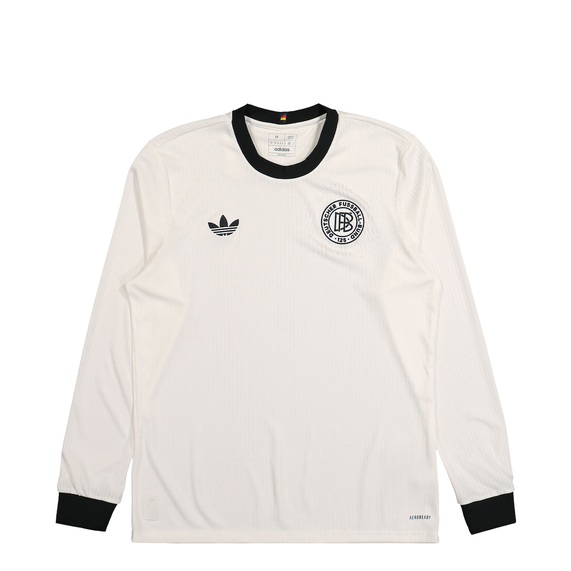 adidas DFB 125 Jersey Longsleeve White / Cloud White / Black Longsleeves JY0217 | Overkill