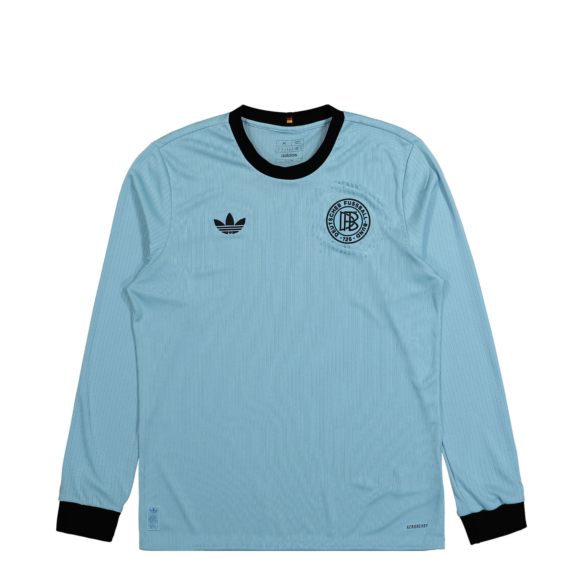 adidas DFB 125 Jersey Longsleeve Cloud Blue / Black Longsleeves JY0236 | Overkill