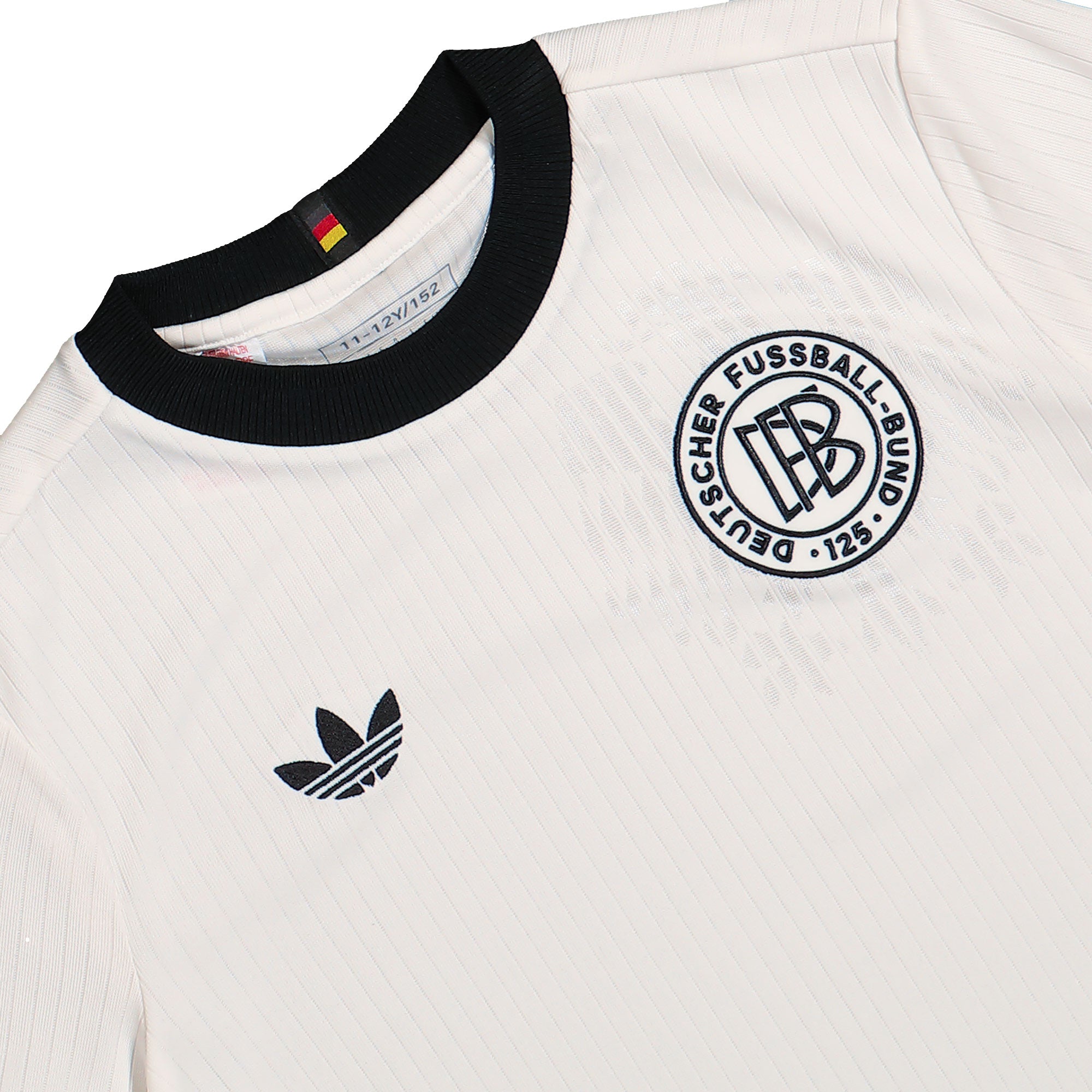 adidas DFB 125 Jersey Youth Cloud White / Black T-Shirts Close-up | Overkill