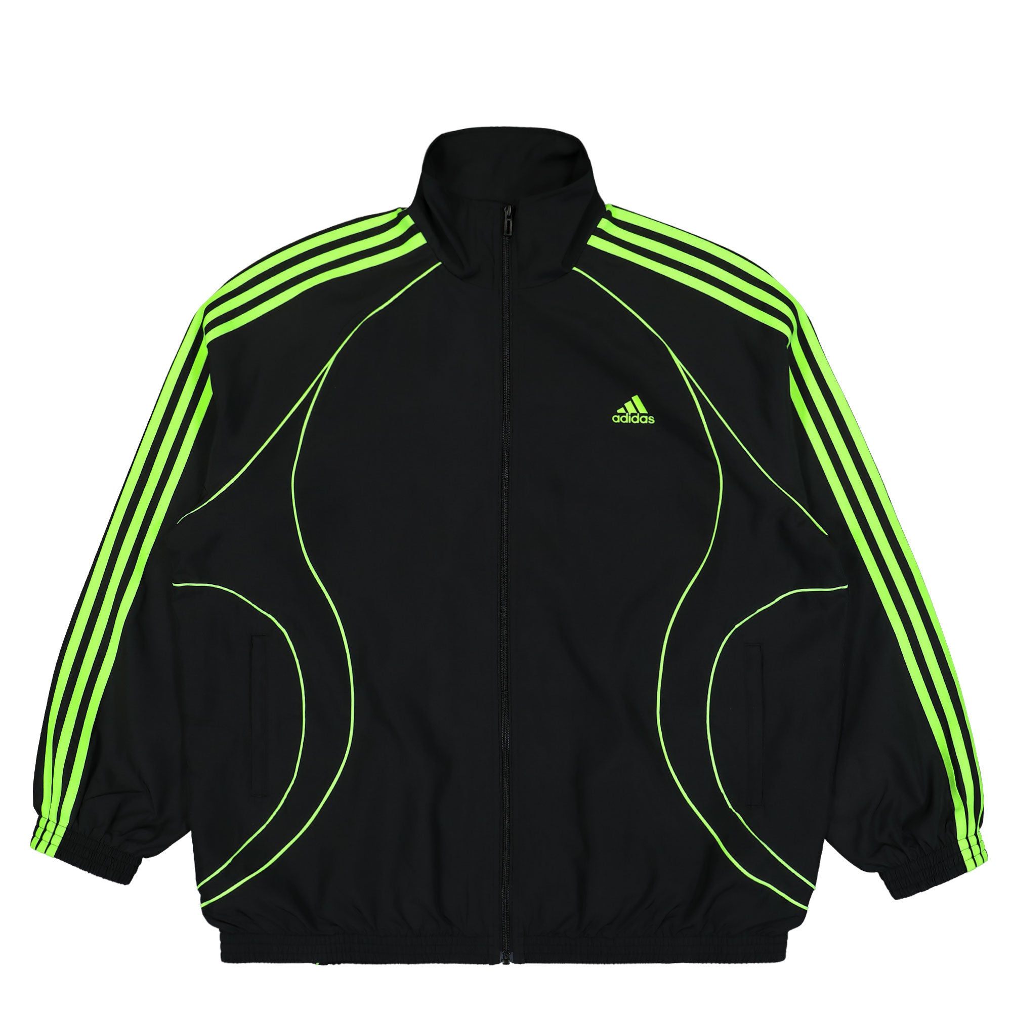 Adidas Teamgeist Track Top Black / Signal Green Track Jackets JY2585 | Overkill