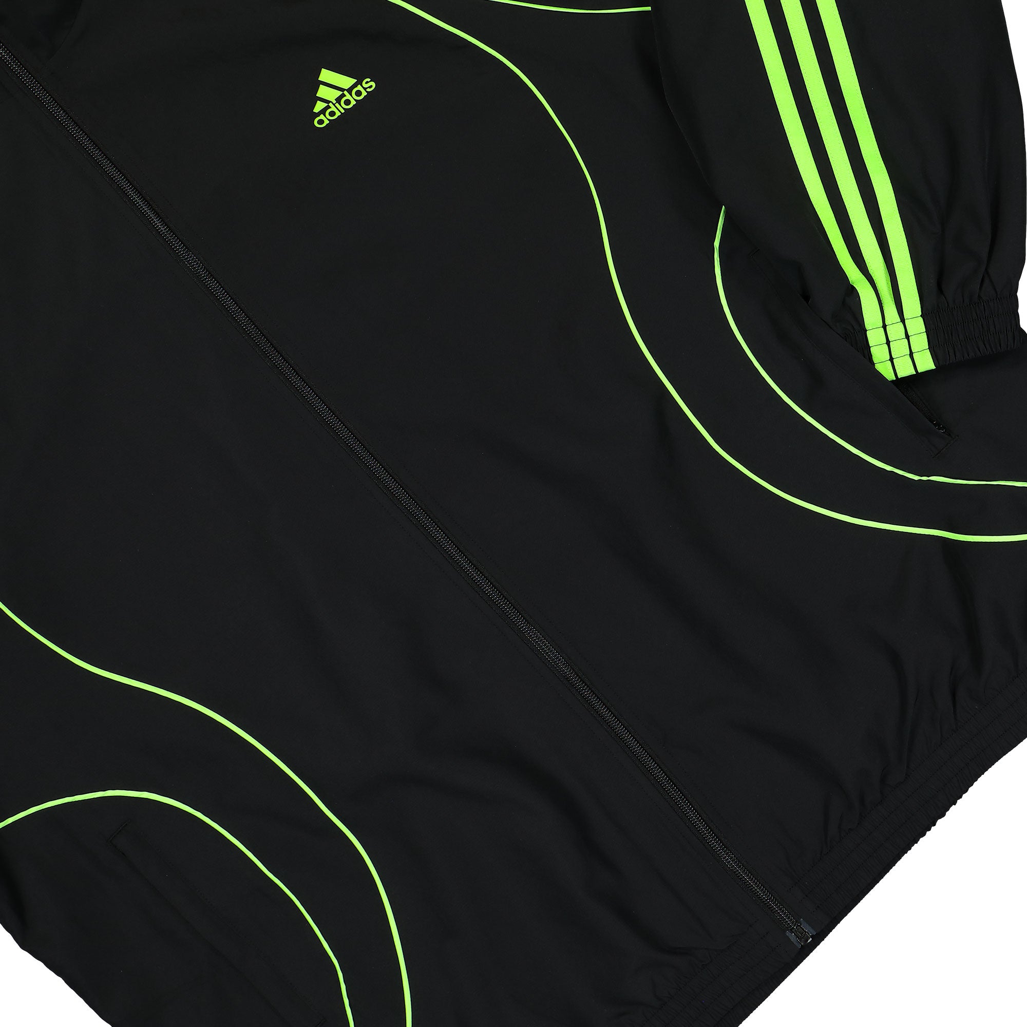 Adidas Teamgeist Track Top Black / Signal Green Track Jackets Detailfoto | Overkill