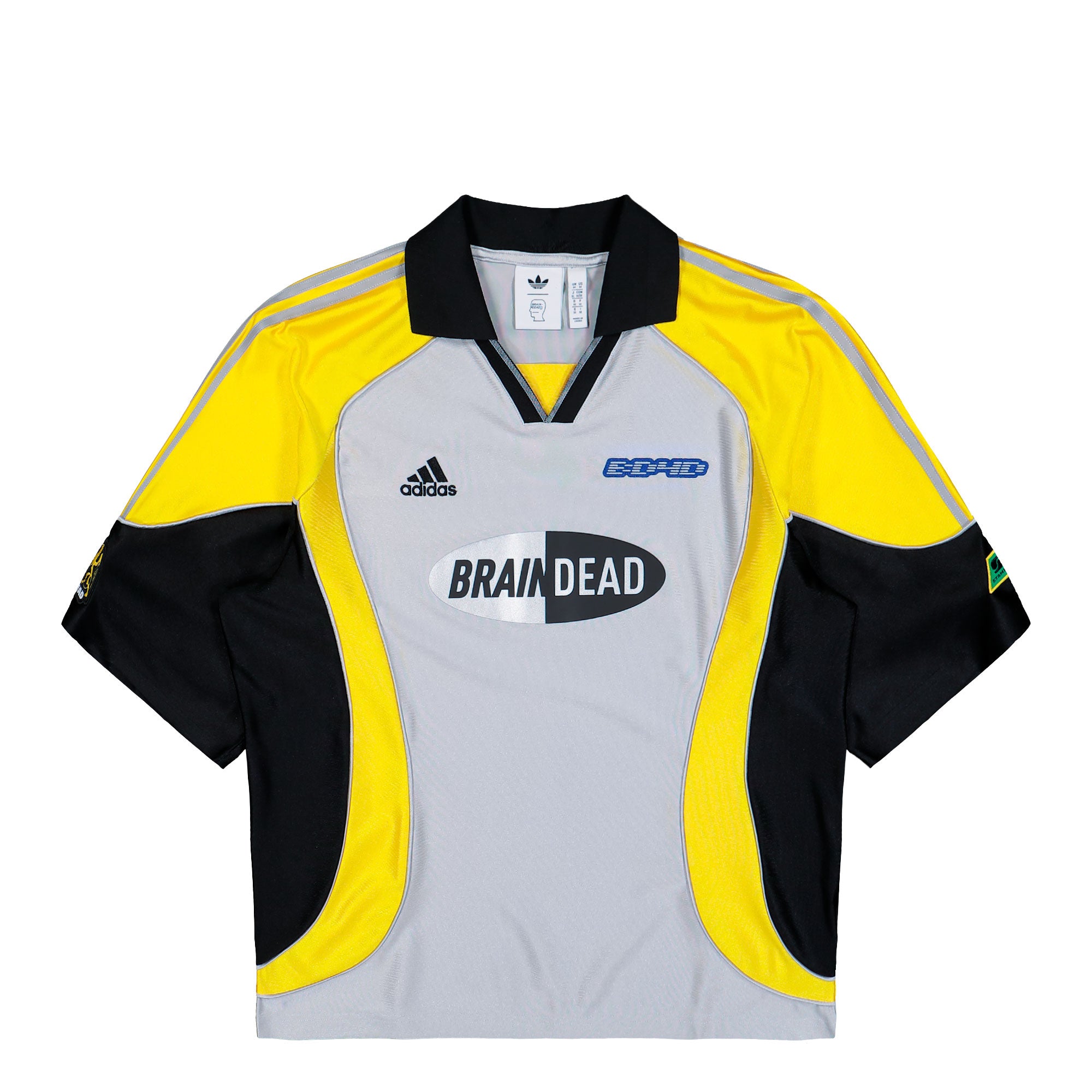 Brain Dead x adidas FB Jersey Silver Metallic T-Shirt JY7960 | Overkill