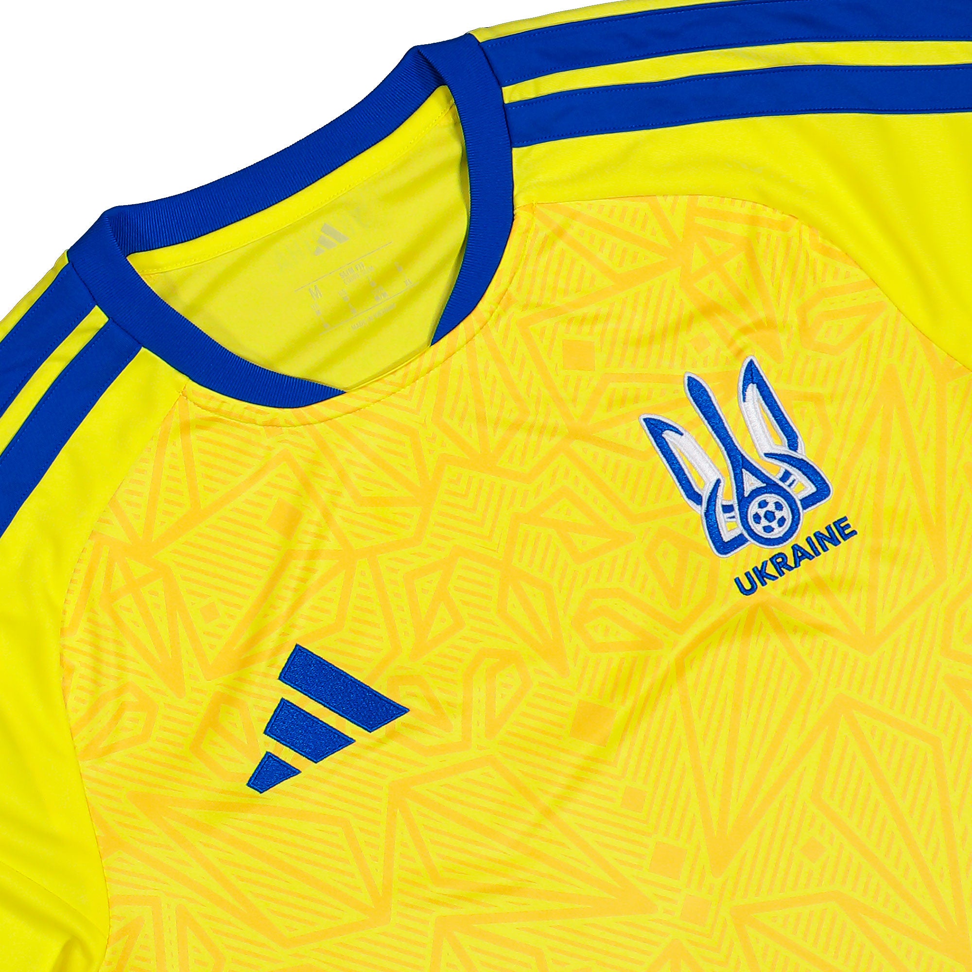 adidas UAF Ukraine Home Jersey Bright Yellow T-Shirts JZ4622 Detailfoto | Overkill