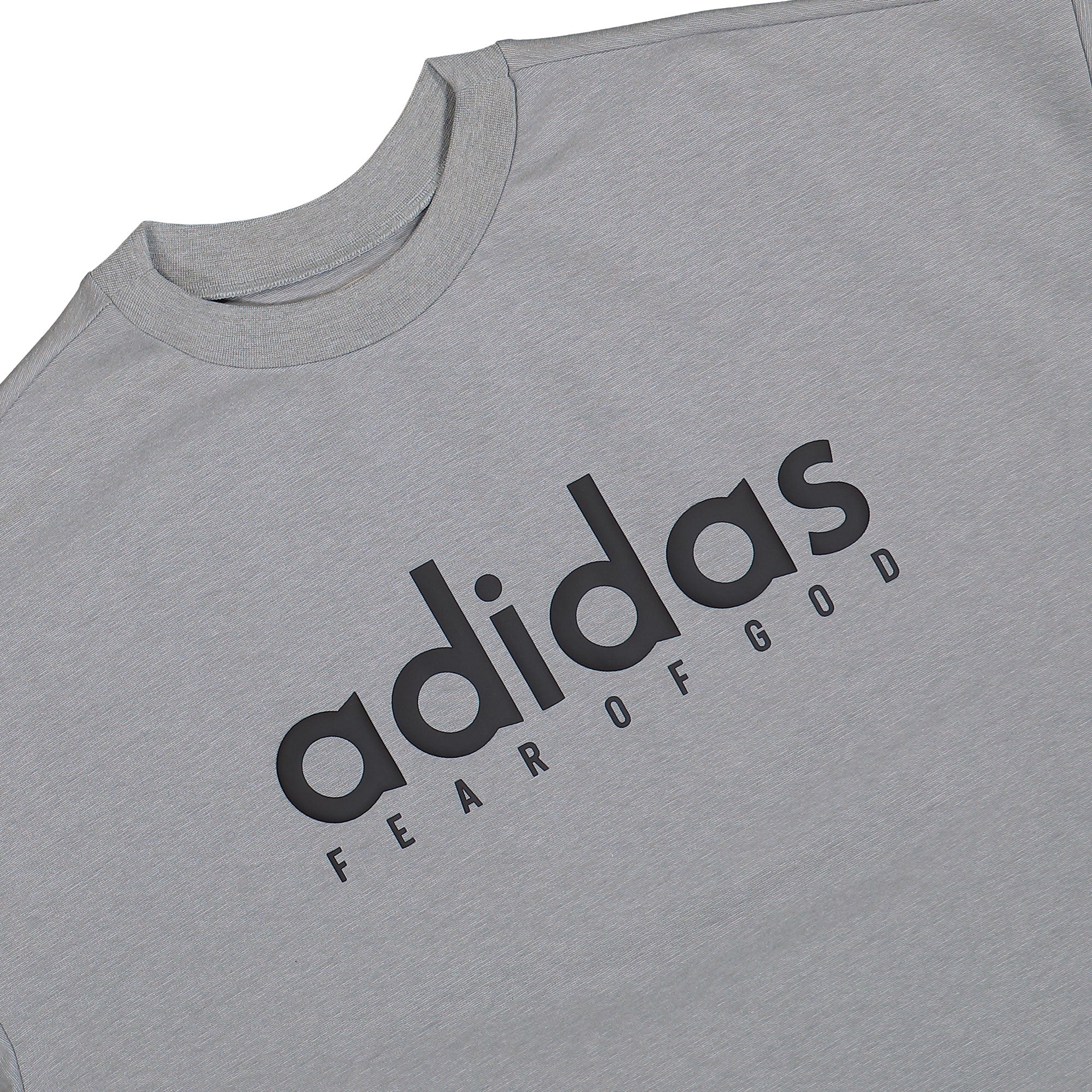 Fear of God Athletics x adidas QDJ Short Sleeve Medium Grey Heather T-Shirt JZ4894 Detailfoto | Overkill
