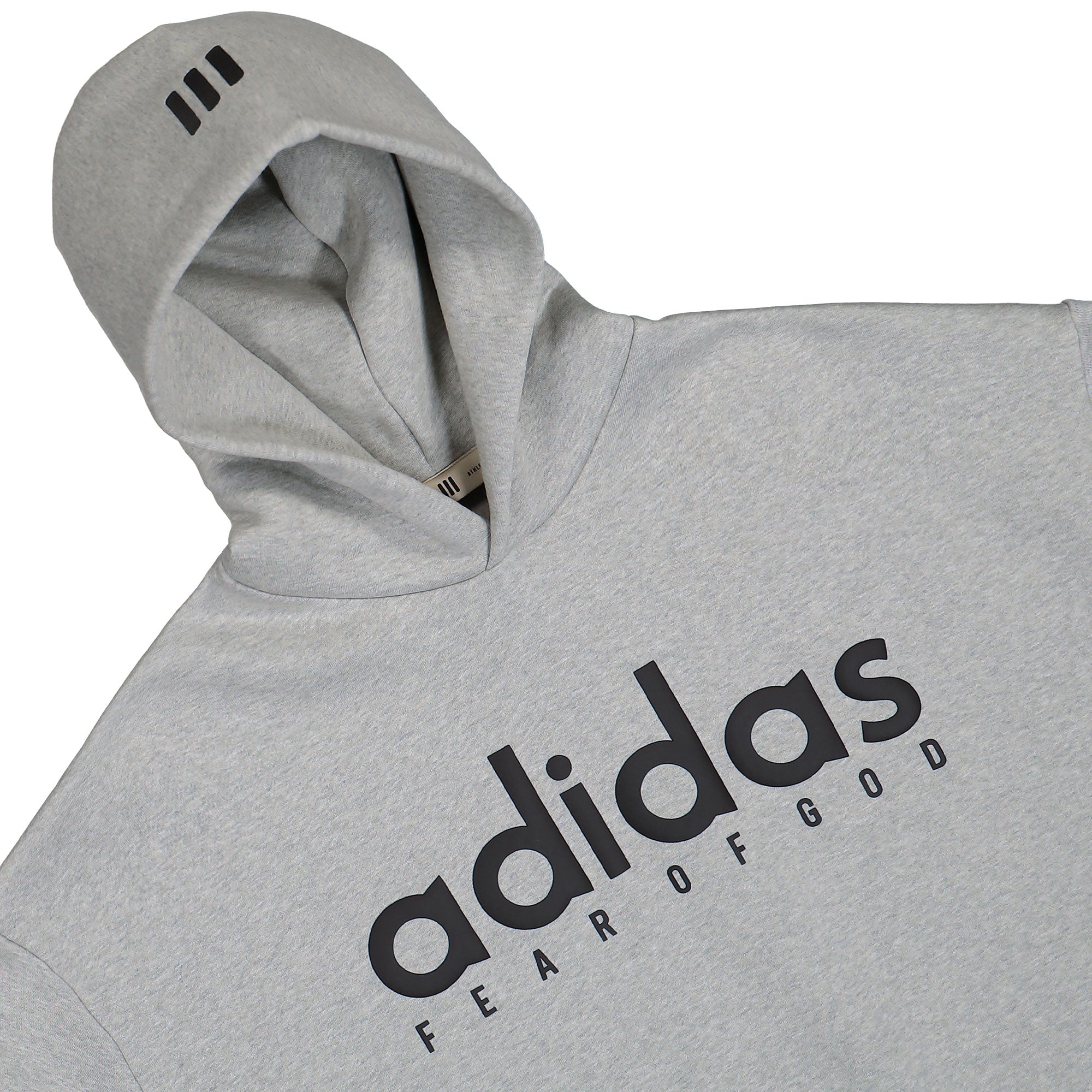 Fear of God Athletics x adidas Hood Medium Grey Heather Hoodie JZ7367 Detailfoto | Overkill