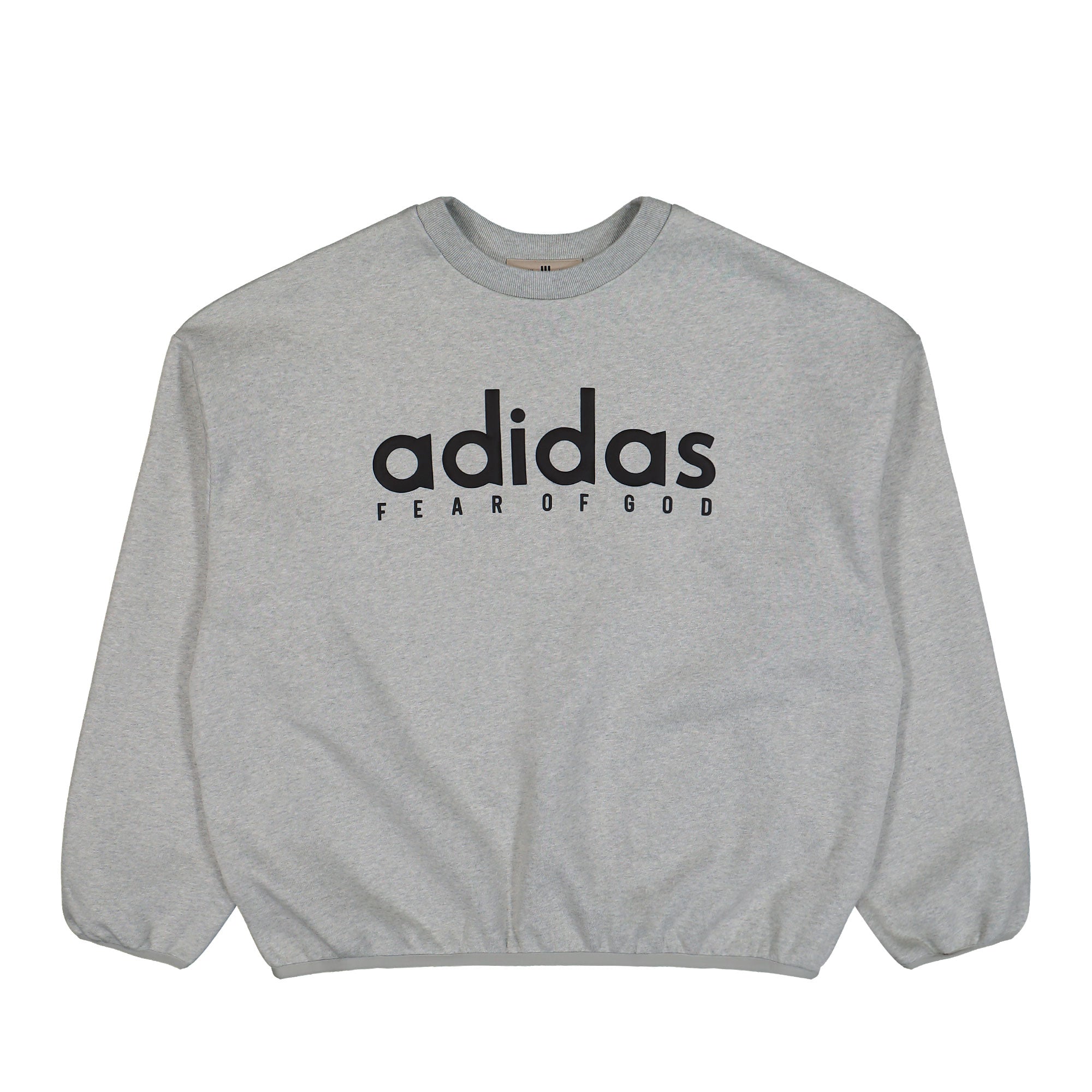Fear of God Athletics x adidas Crew Medium Grey Heather Sweatshirt JZ7369 | Overkill