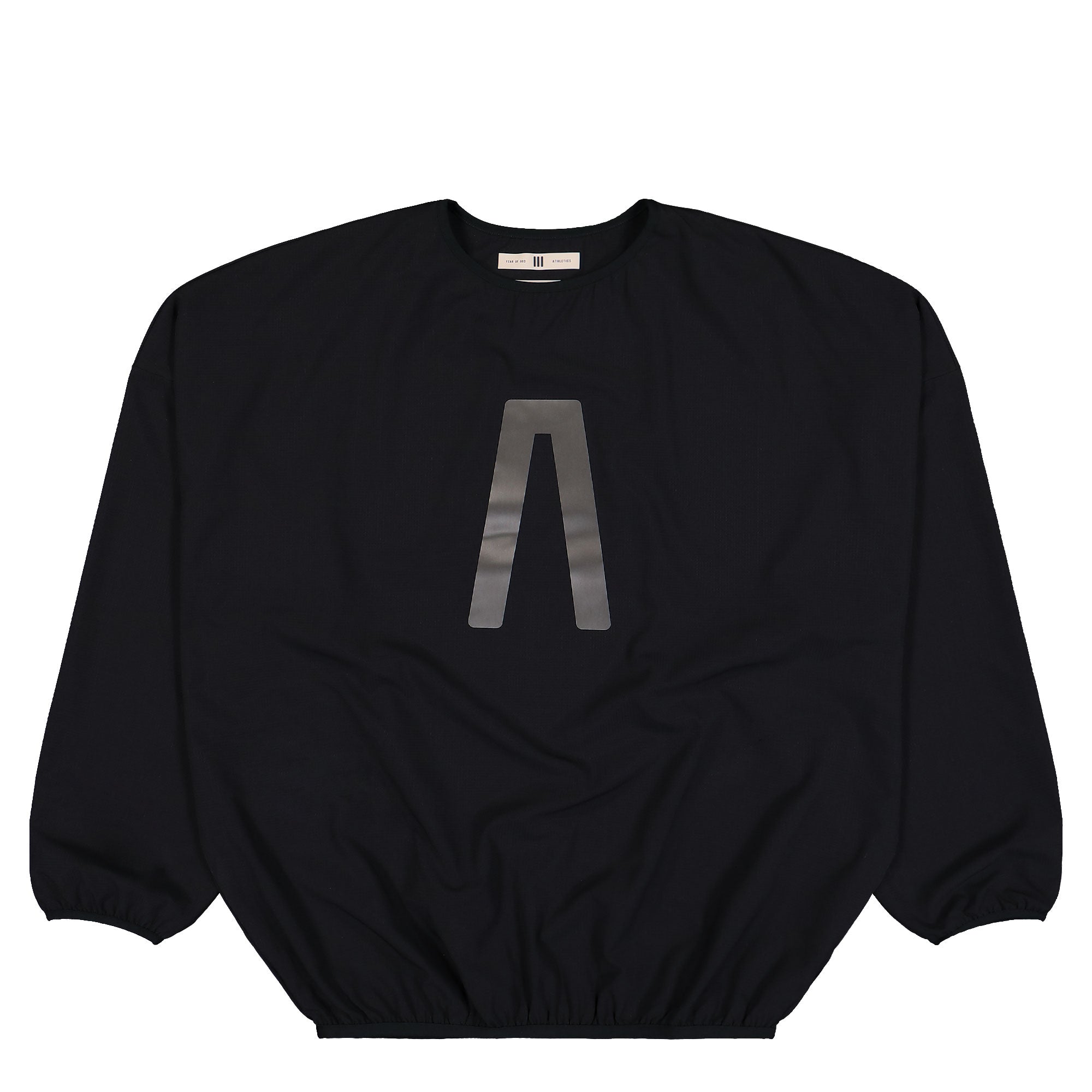 Fear of God Athletics x adidas Crew Black Sweatshirt JZ7376 | Overkill