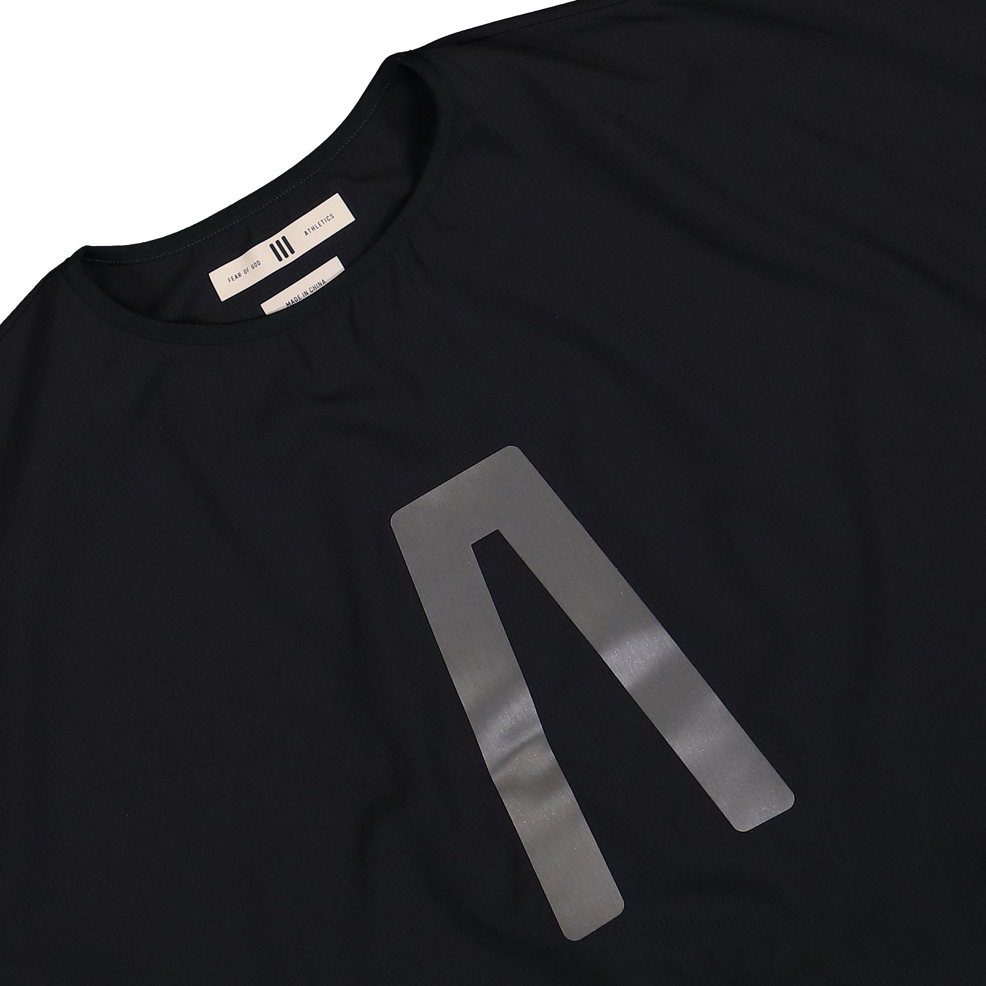 Fear of God Athletics x adidas Crew Black Sweatshirt JZ7376 Detailfoto | Overkill