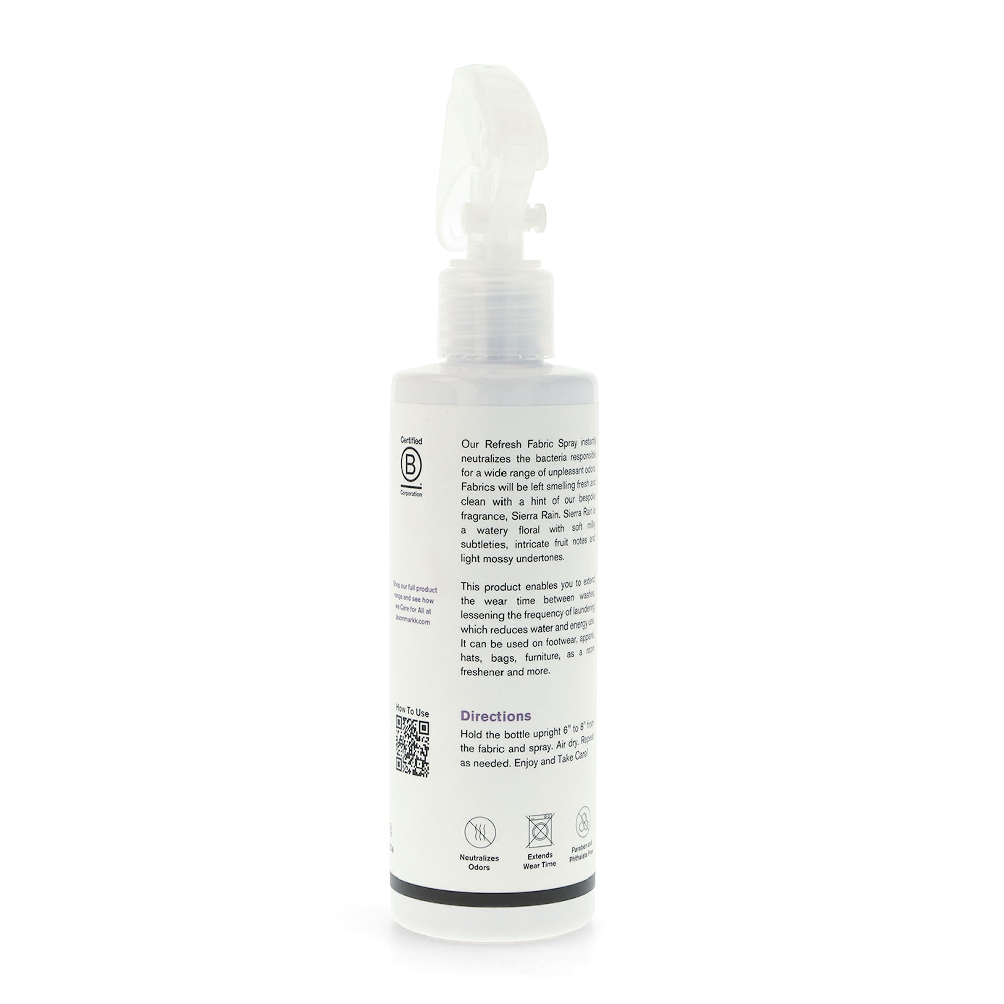 Jason Markk Refresh Spray Sierra Rain 177ml White Sneaker Care Close-up | Overkill