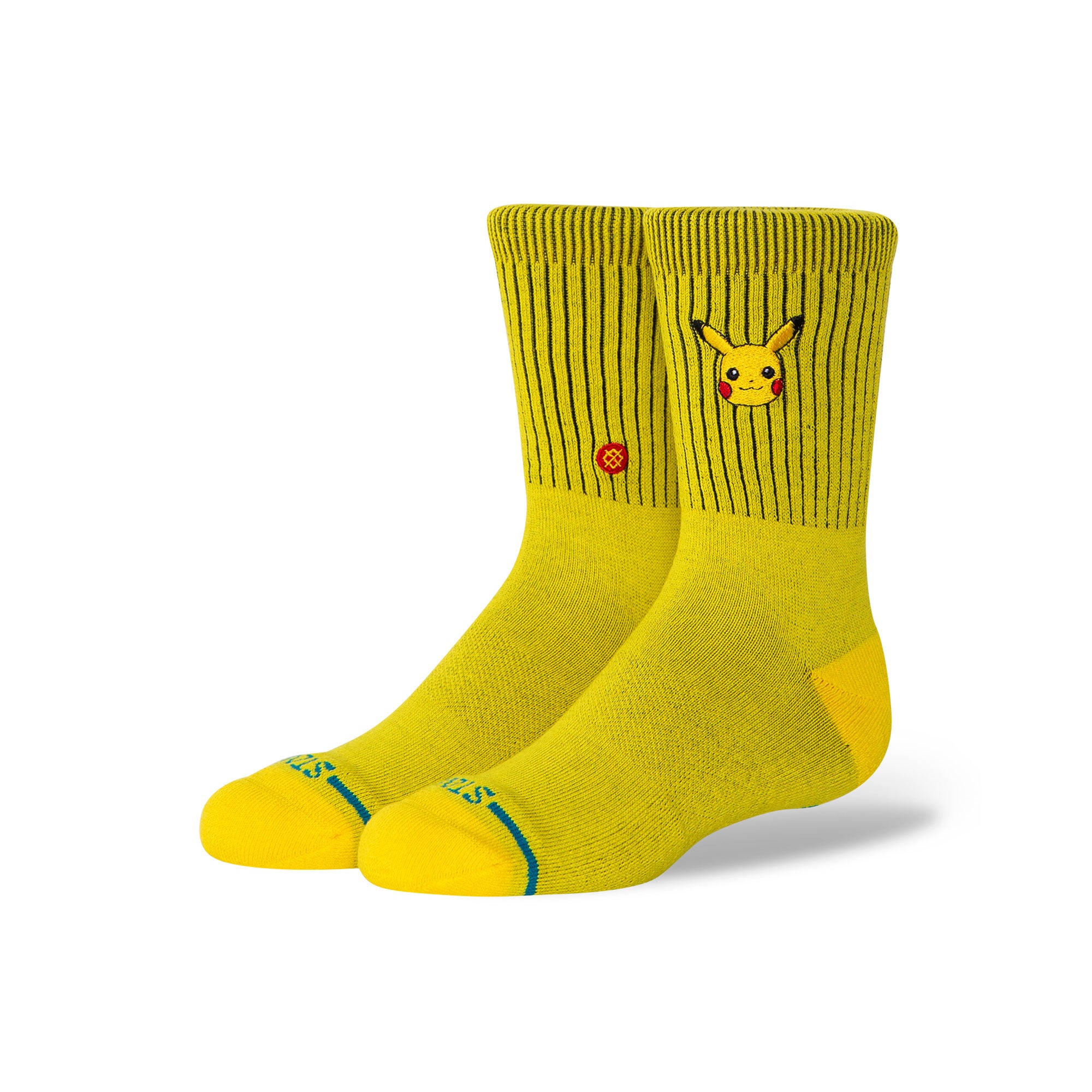 Pokemon x Stance Pikachu Kids Crew Socks Yellow Socks K555D25PAN-YEL | Overkill