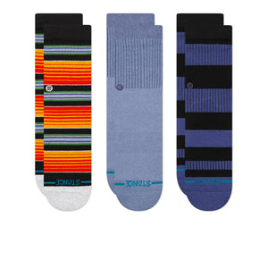 Stance Kids Rockford Crew 3 Pack Socks Indigo Socks K556A25KRC-IND | Overkill