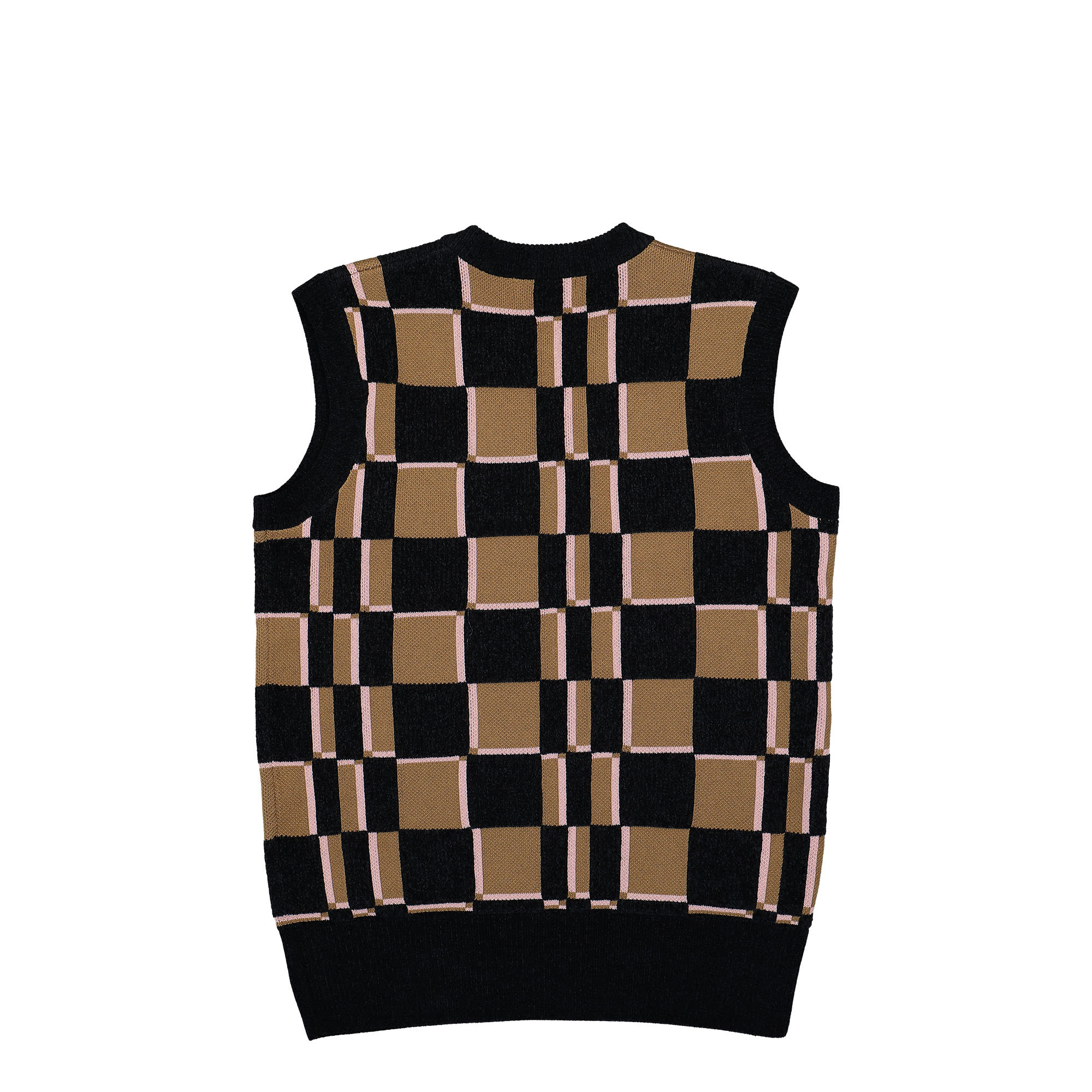 Fred Perry Glitch Chequerboard Tank Shadestone / Navy Tops Material | Overkill